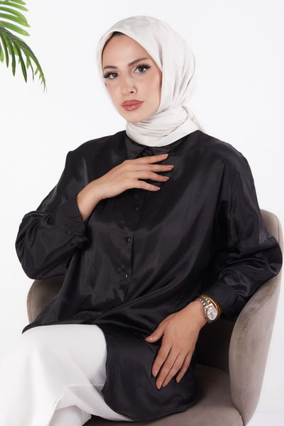 Düz Orta Kadın Bej Janjanlı Eşarp - 26156 