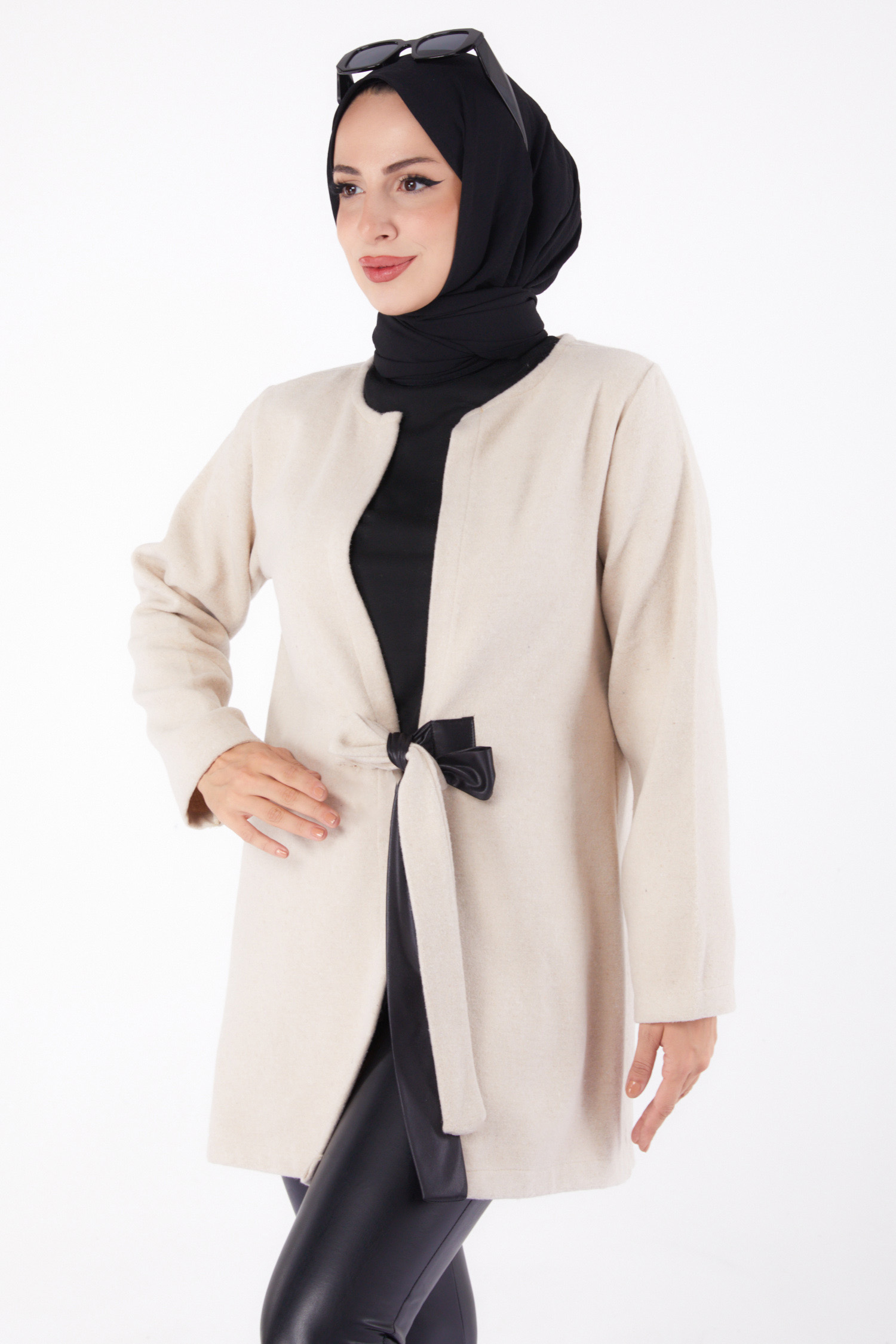Kaşe Ceket Bej - 13286 - 2