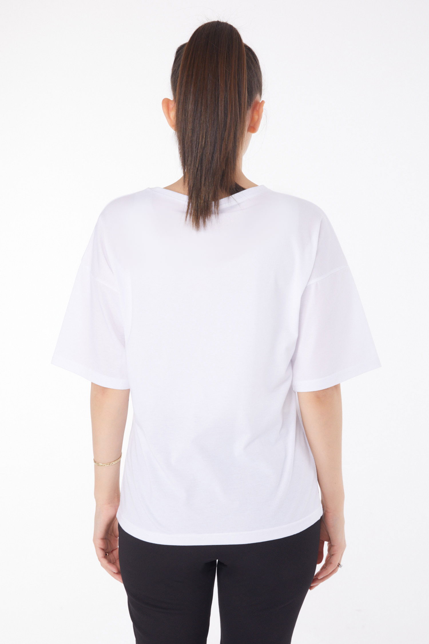 T-Shirt Beyaz - 25848 - 5