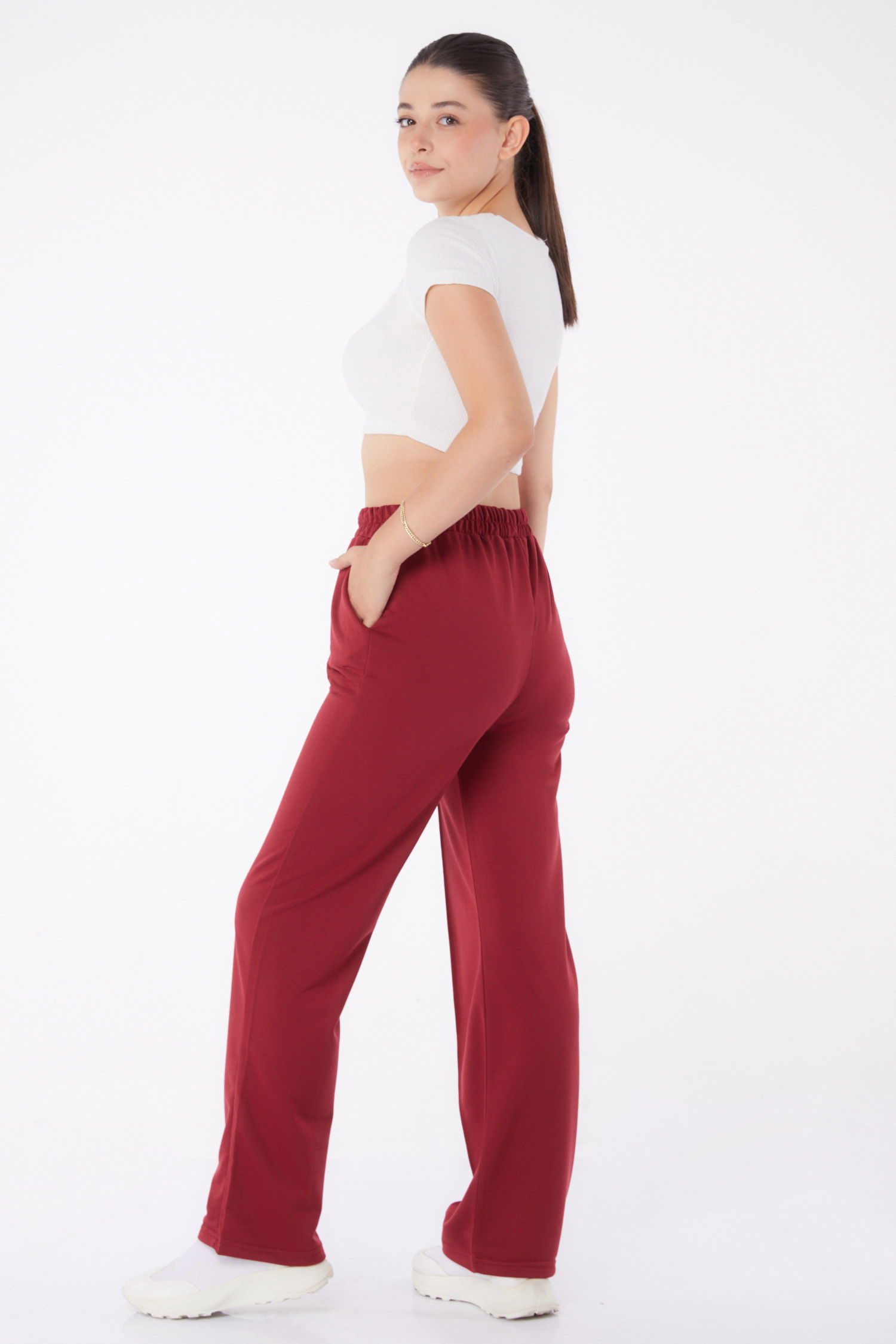 Eşofman Altı Bordo - 13258 - 4