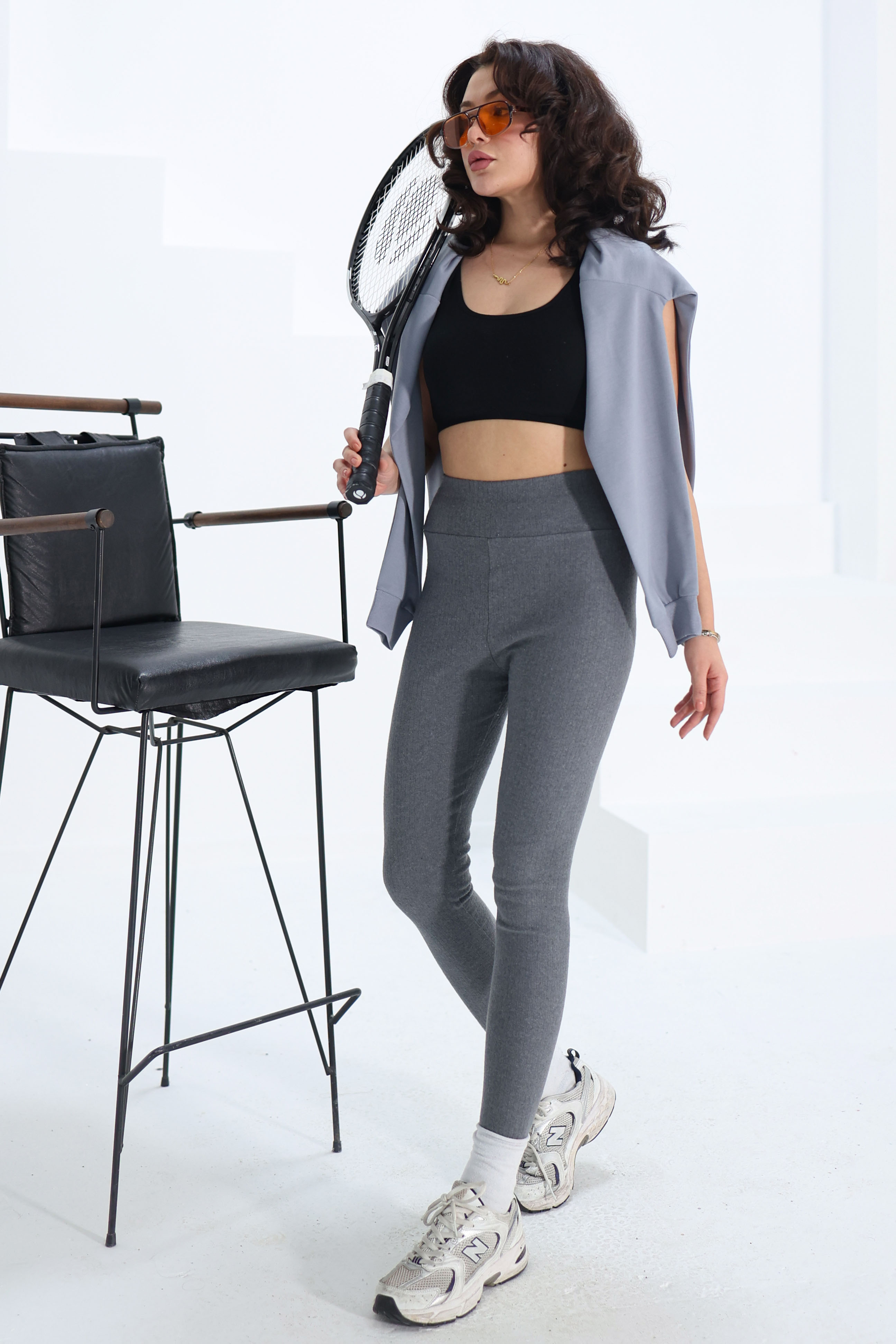 Fitilli Tayt Füme - 26539 - 2