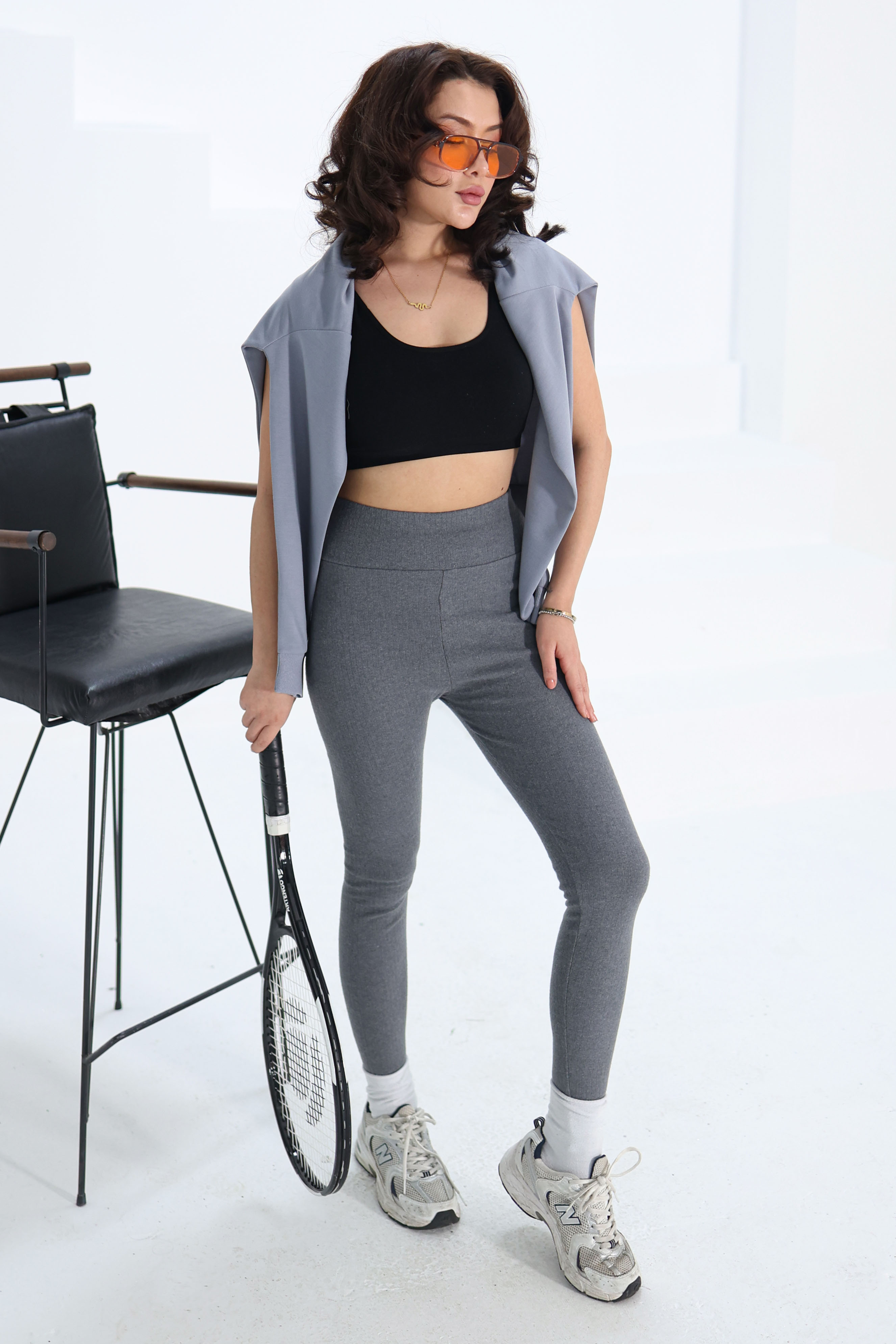 Fitilli Tayt Füme - 26539 - 3