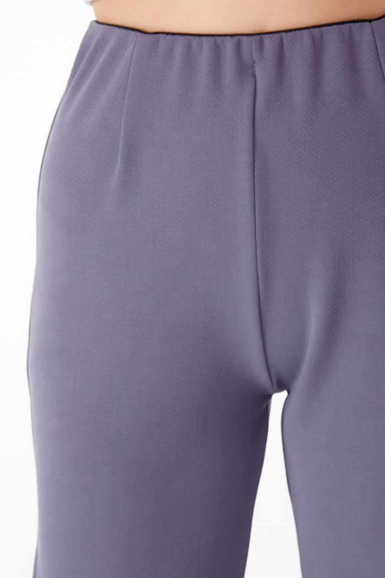 Düz Orta Kadın Füme Spor Pantolon - 25312 - TOFİSA