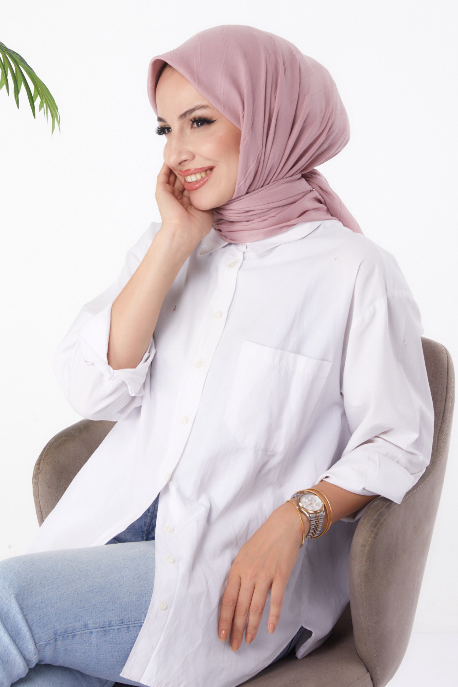 Piliseli Eşarp Gül - 26147 - 2
