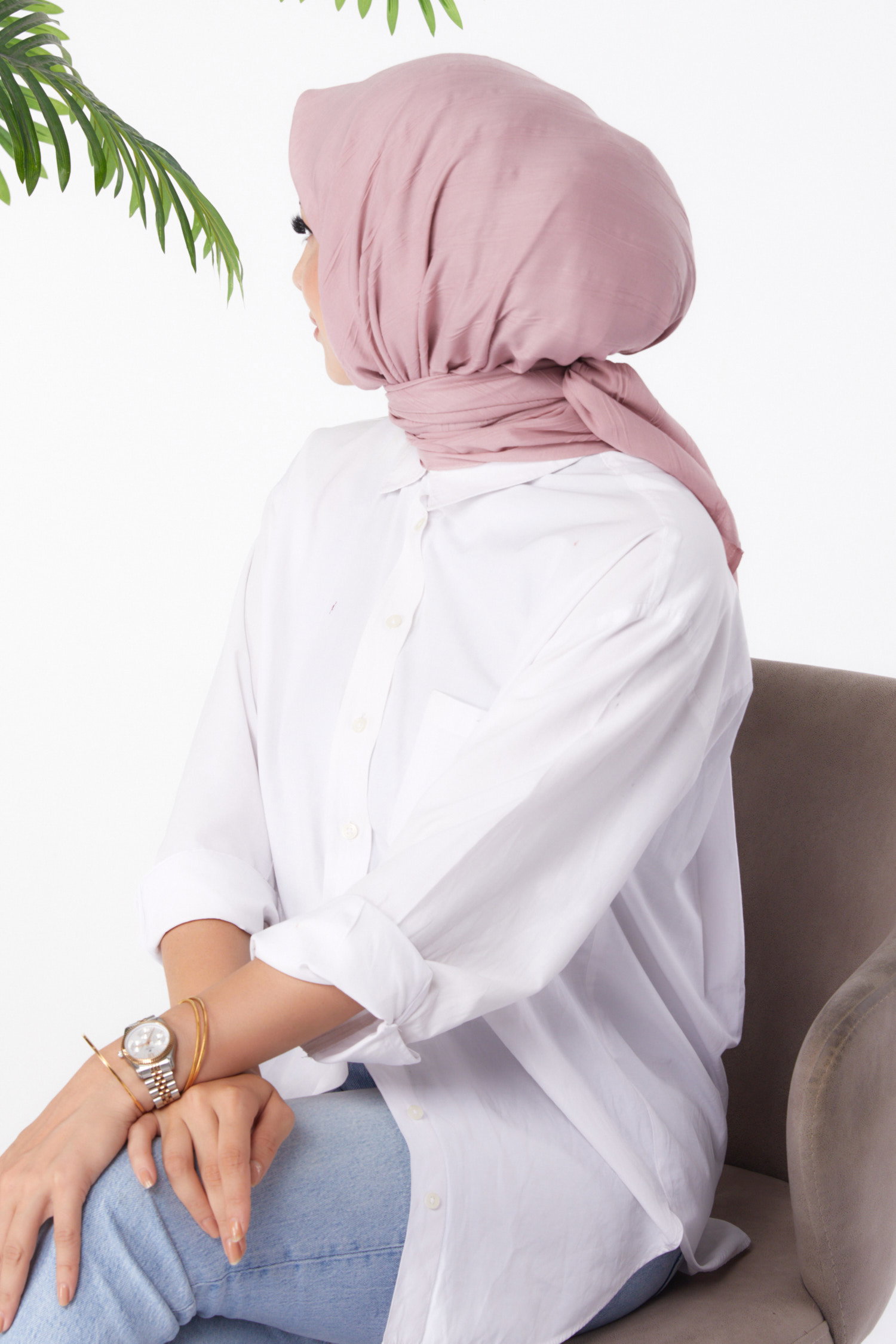 Piliseli Eşarp Gül - 26147 - 3