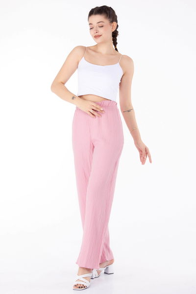 Salaş Pantolon Gül - 25627 