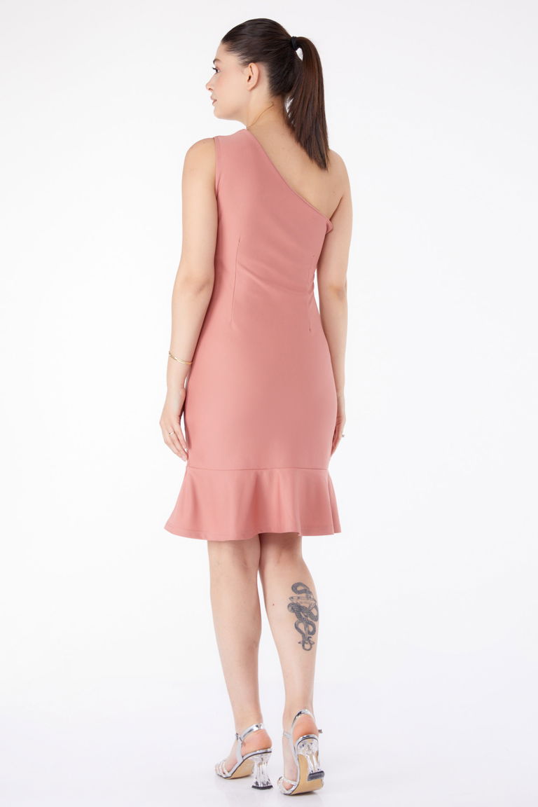 Taşlı Abiye Elbise Gül - 13183 - TOFİSA