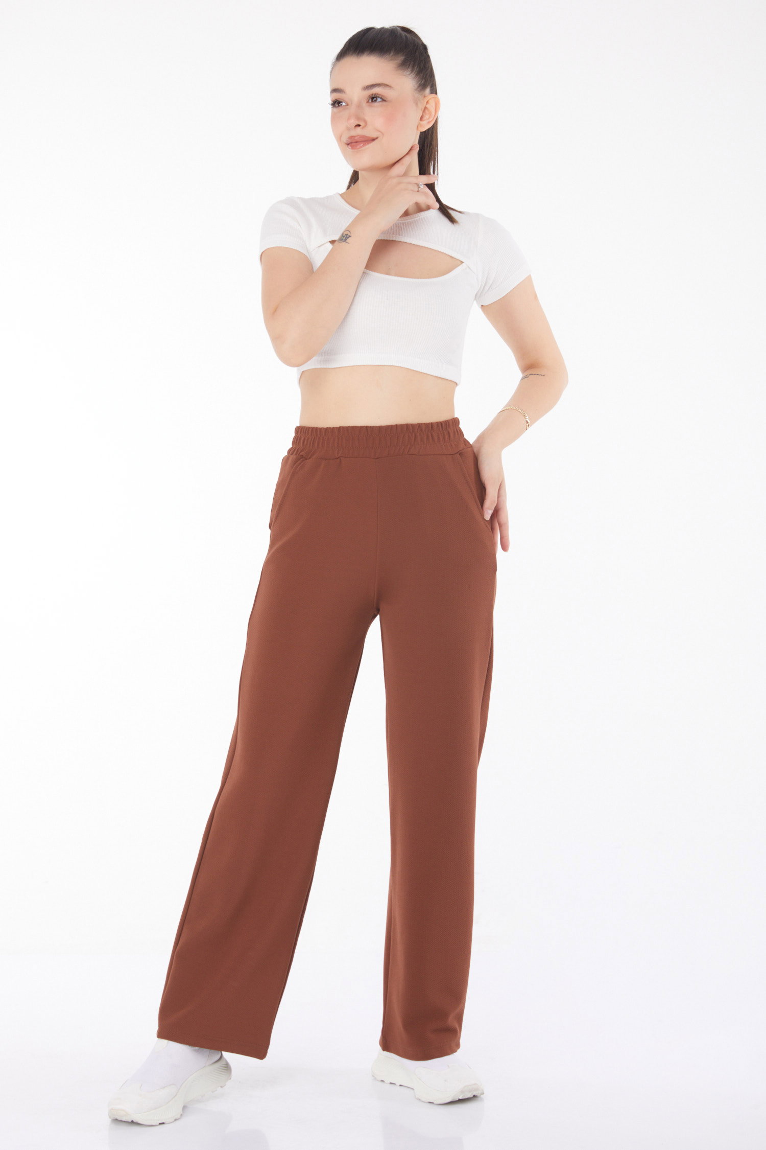 Cepli Bol Pantolon Kahve - 25796 - 1