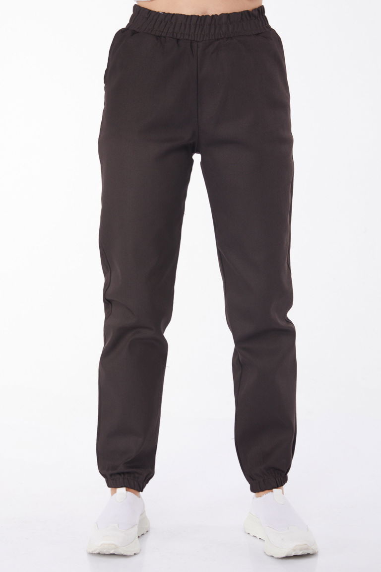 Lastikli Kot Pantolon Kahve - 25922 - TOFİSA