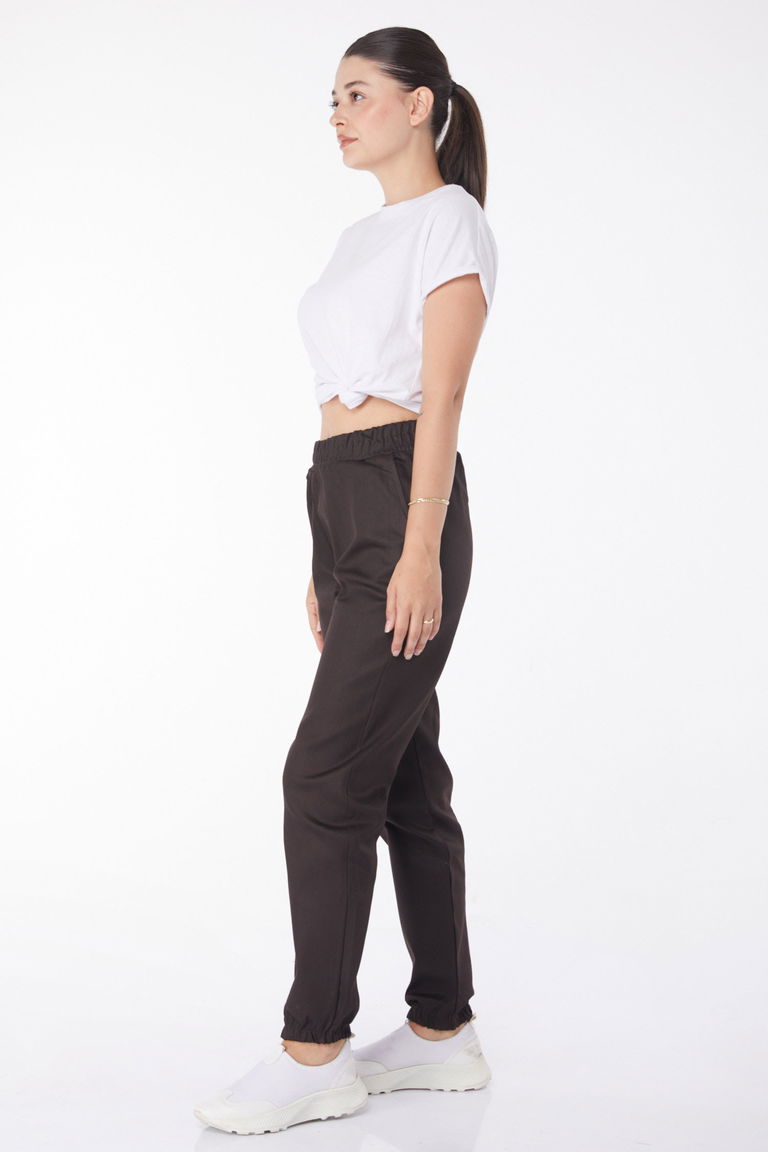 Lastikli Kot Pantolon Kahve - 25922 - TOFİSA