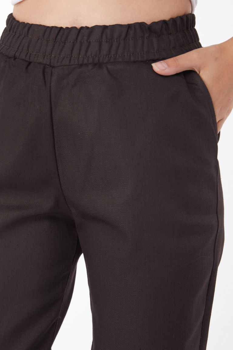 Lastikli Kot Pantolon Kahve - 25922 - TOFİSA