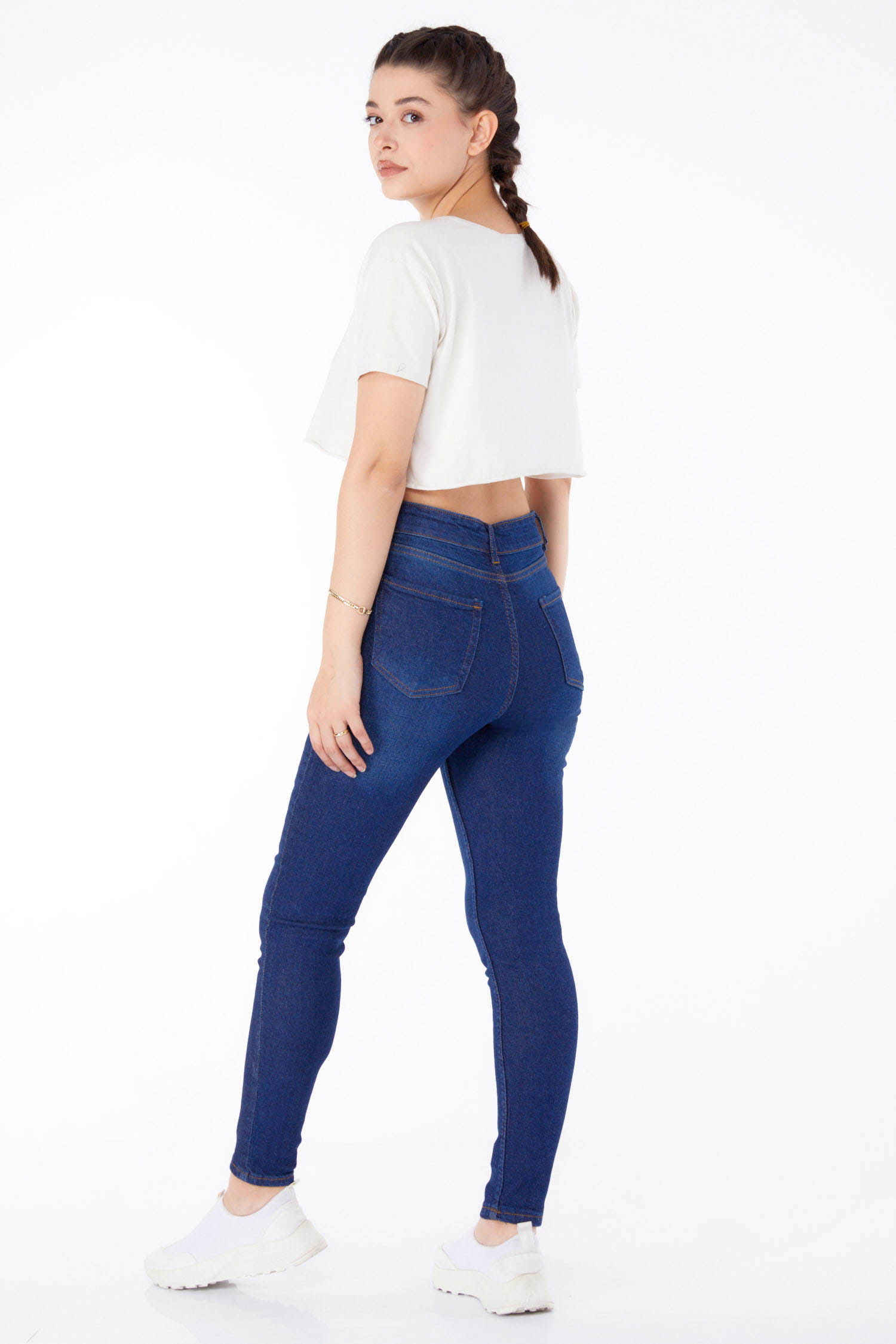 Yüksel Bel Sıknıy Kot Pantolon Kot - 25180 - 4