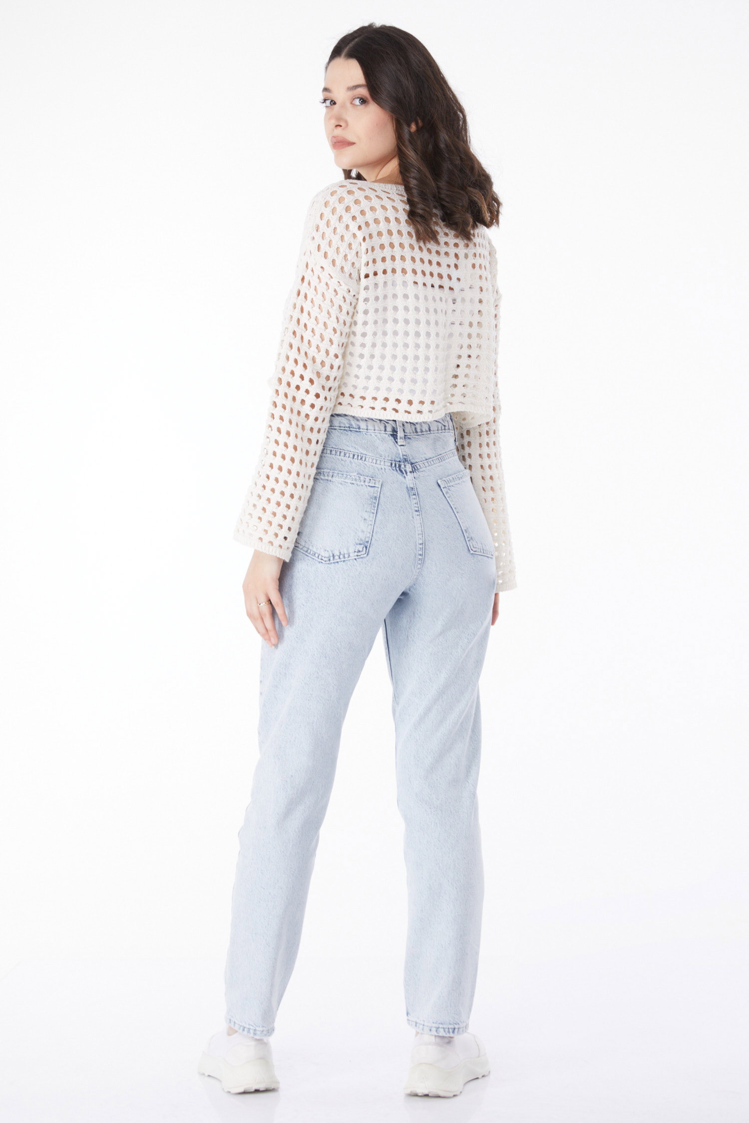 Mom Jeans Kot Pantolon Kotrengi - 50009 - 4