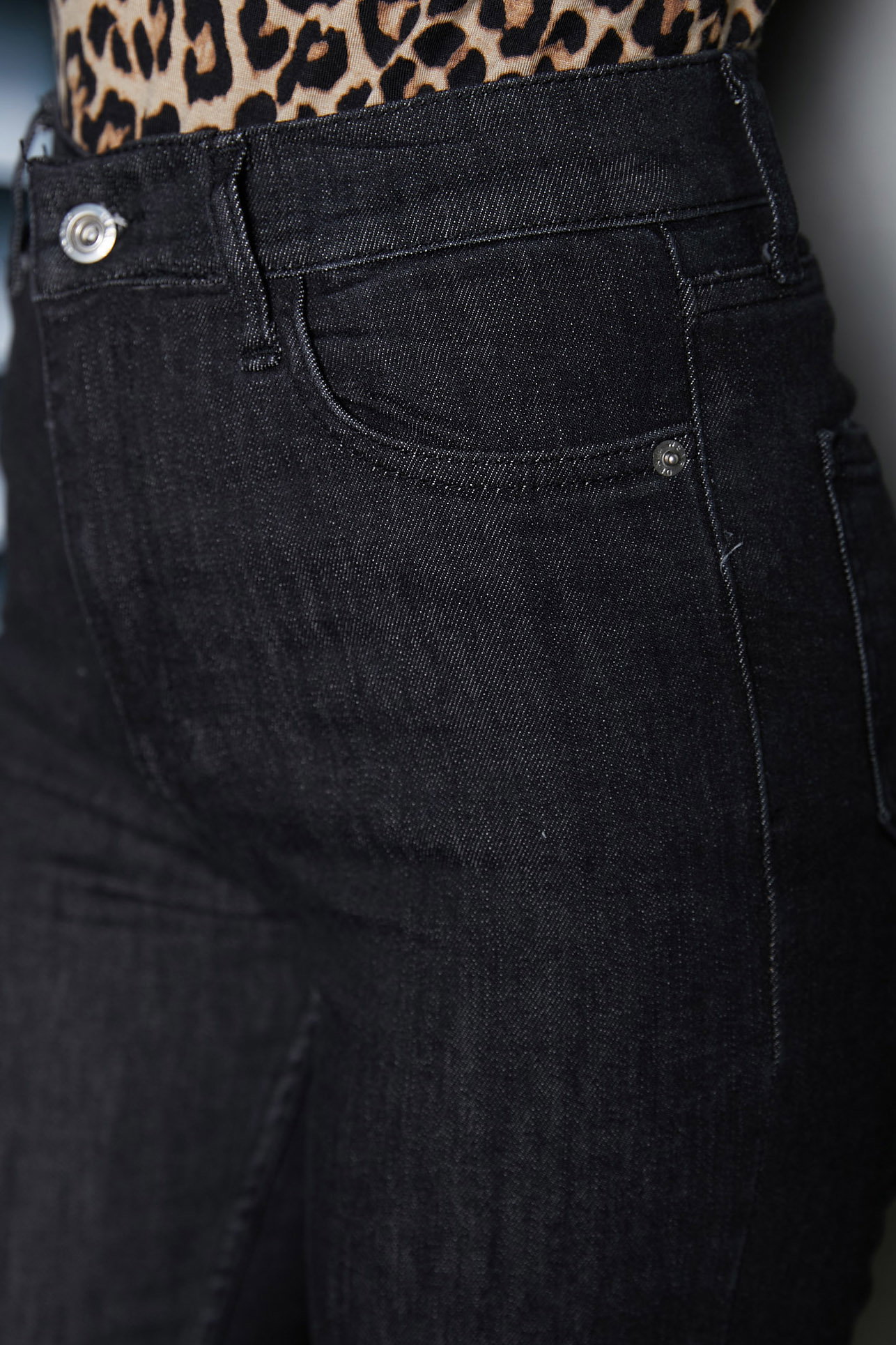 Düz Orta Kadın Koyu Antrasit Skinny Kot Pantolon - 26646 - 4