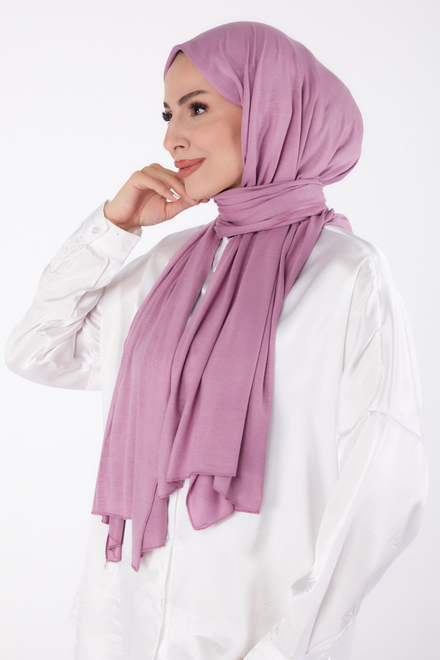 Penye Şal Koyu Lila - 23353 - 3