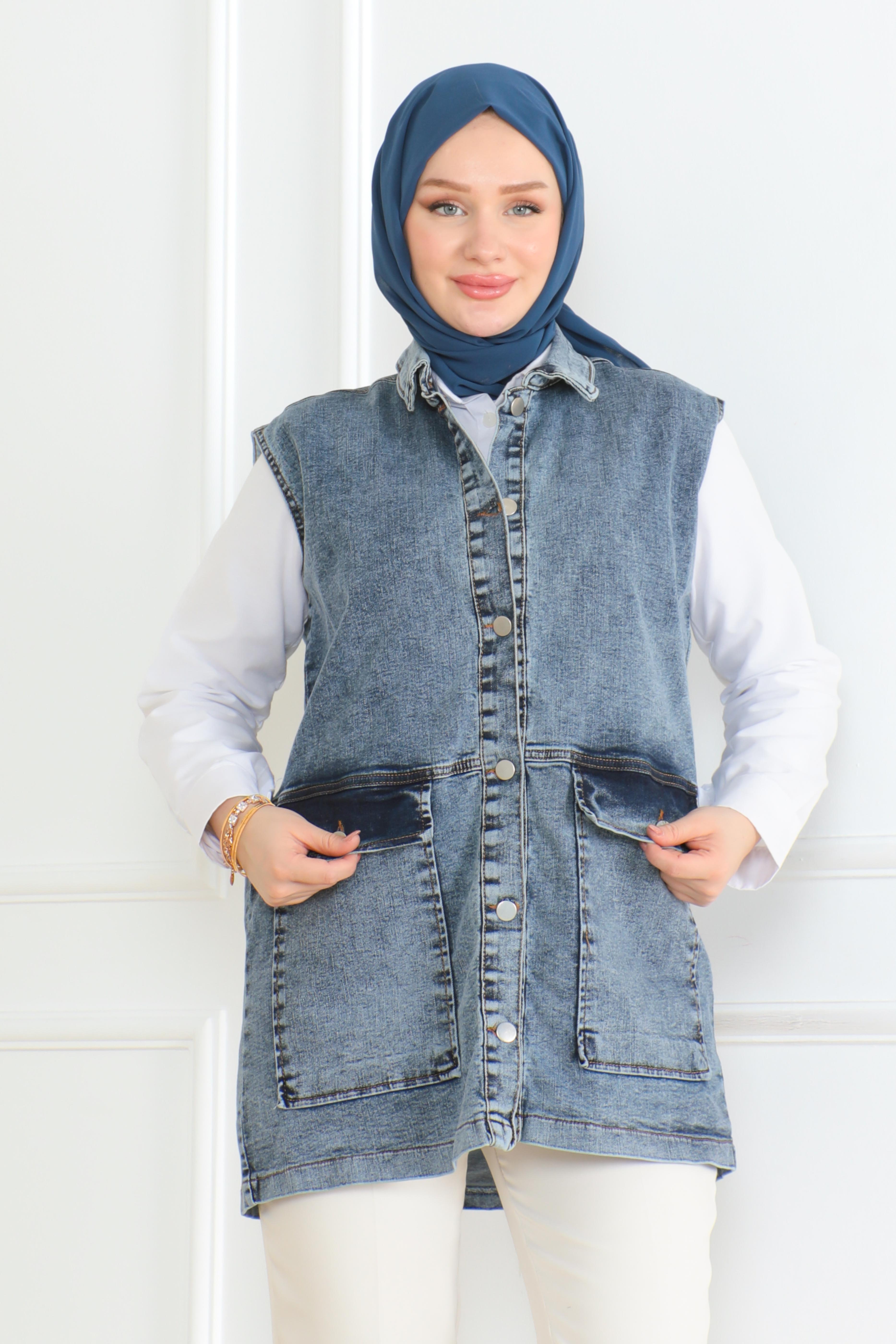 Cepli Kot Yelek Koyu Mavi - 26607 - 3