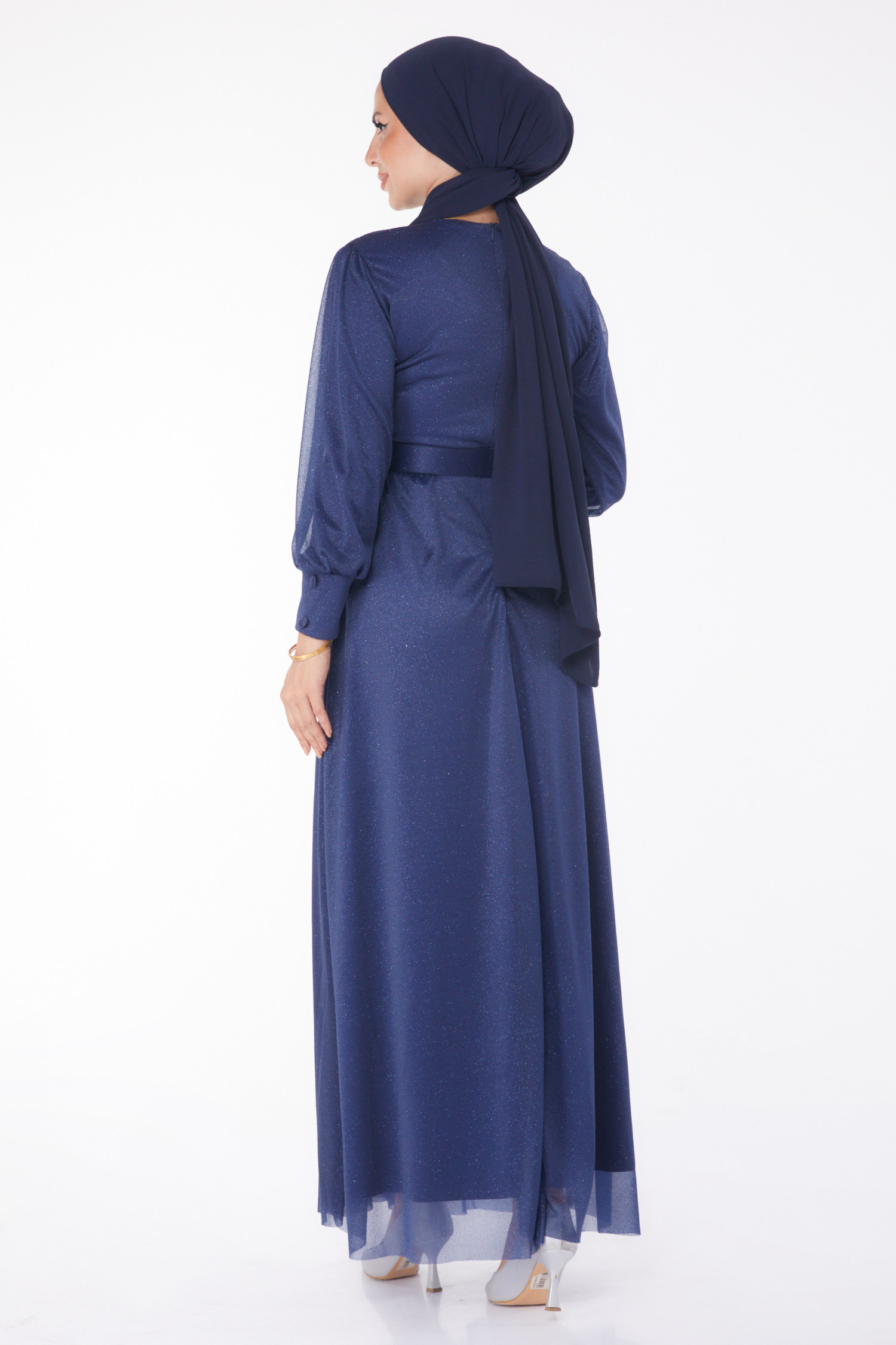 Abiye Elbise Lacivert - 11005 - 5