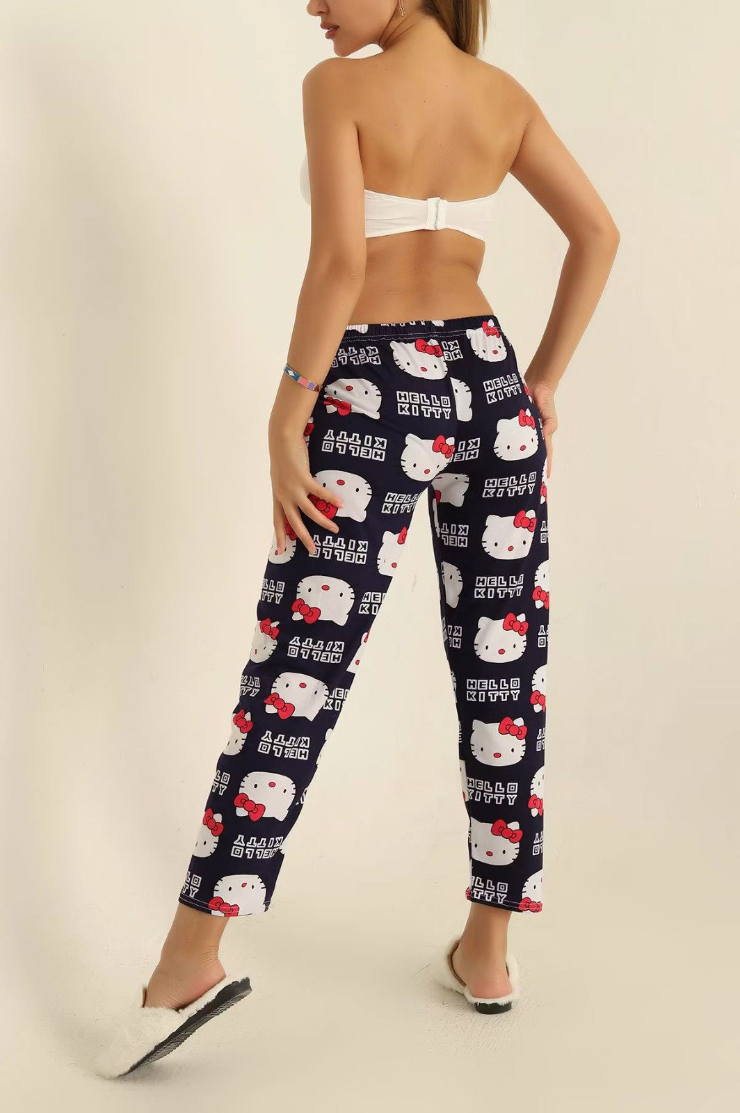 Desenli Pijama Altı Lacivert - 26665 - 4