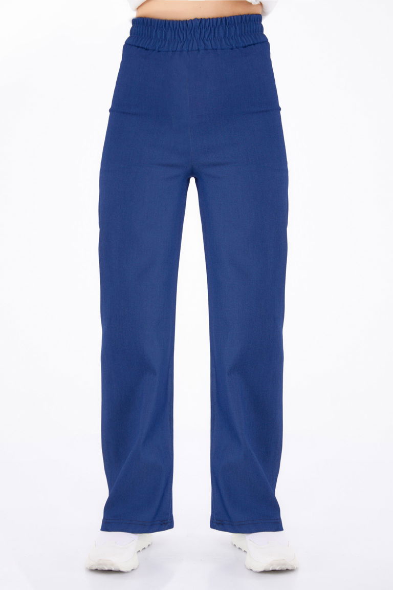 Beli Lastikli Kot Patolon Mavi - 25637 - TOFİSA