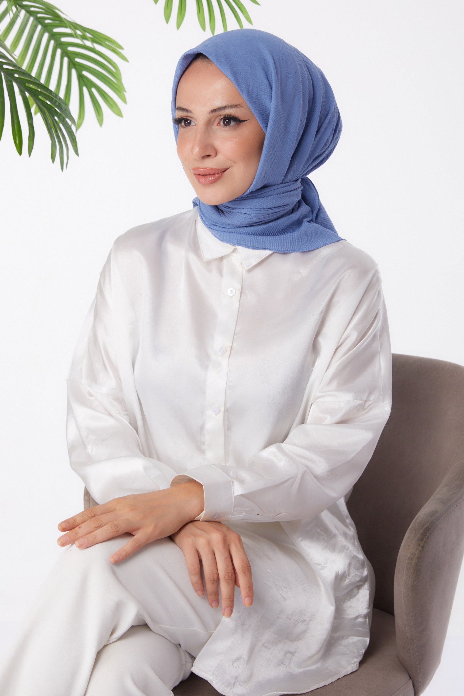 Eşarp Mavi - 26017 - 2