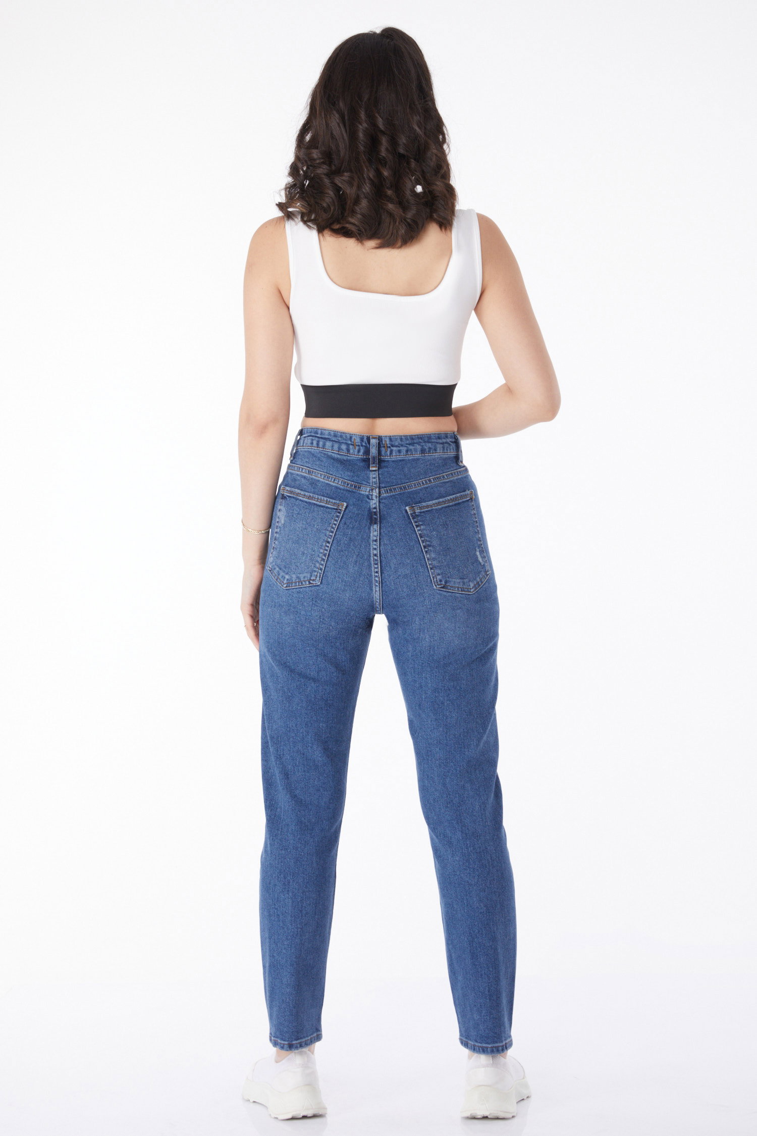 Mam Jeans Kot Pantolon Mavi - 50005 - 5