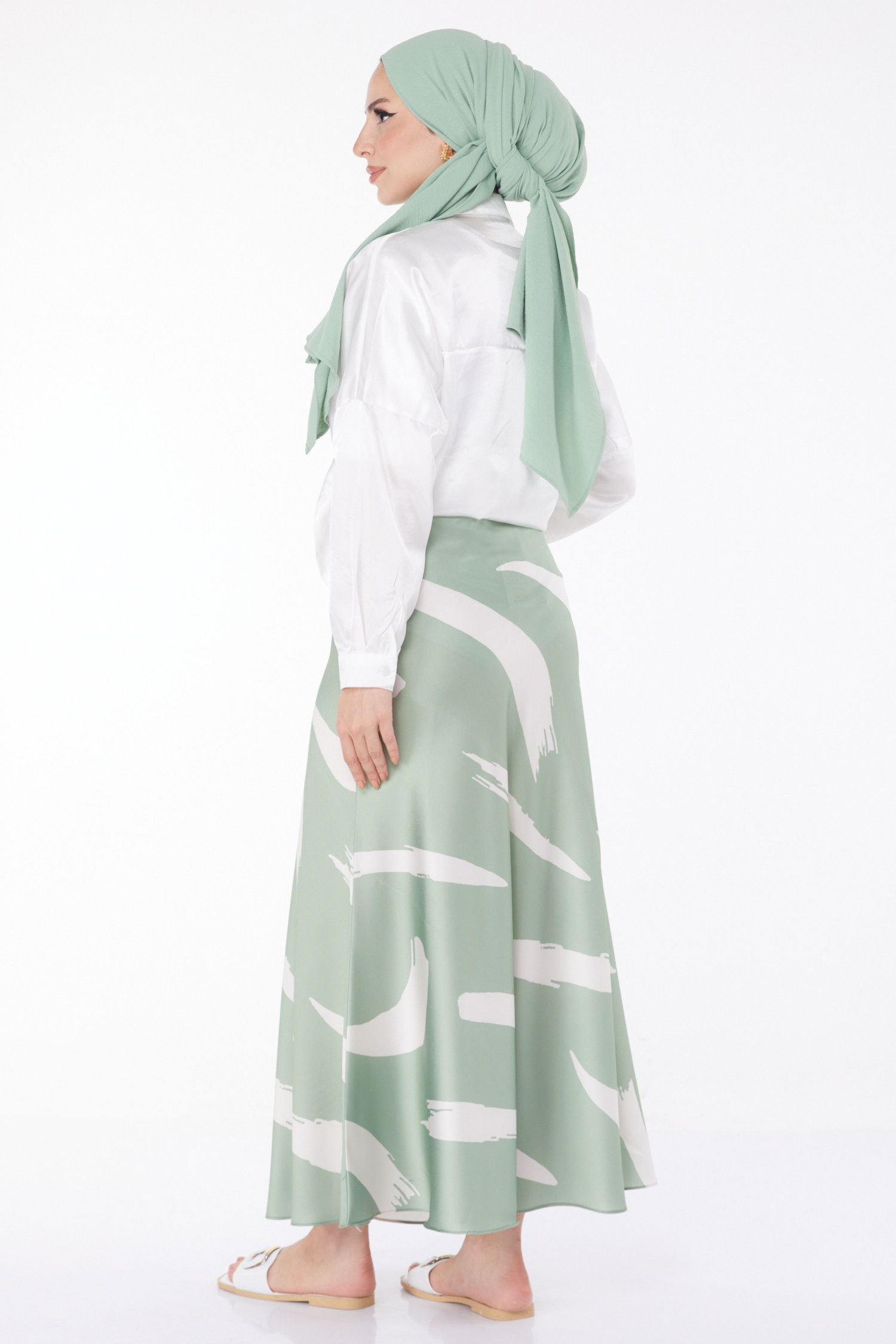 Desnli Etek Mint - 25890 - 5