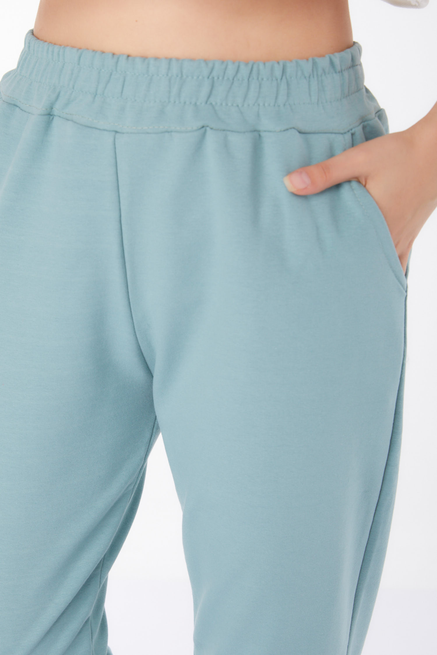 Düz Orta Kadın Mint Eşofman Altı - 25705 - 5