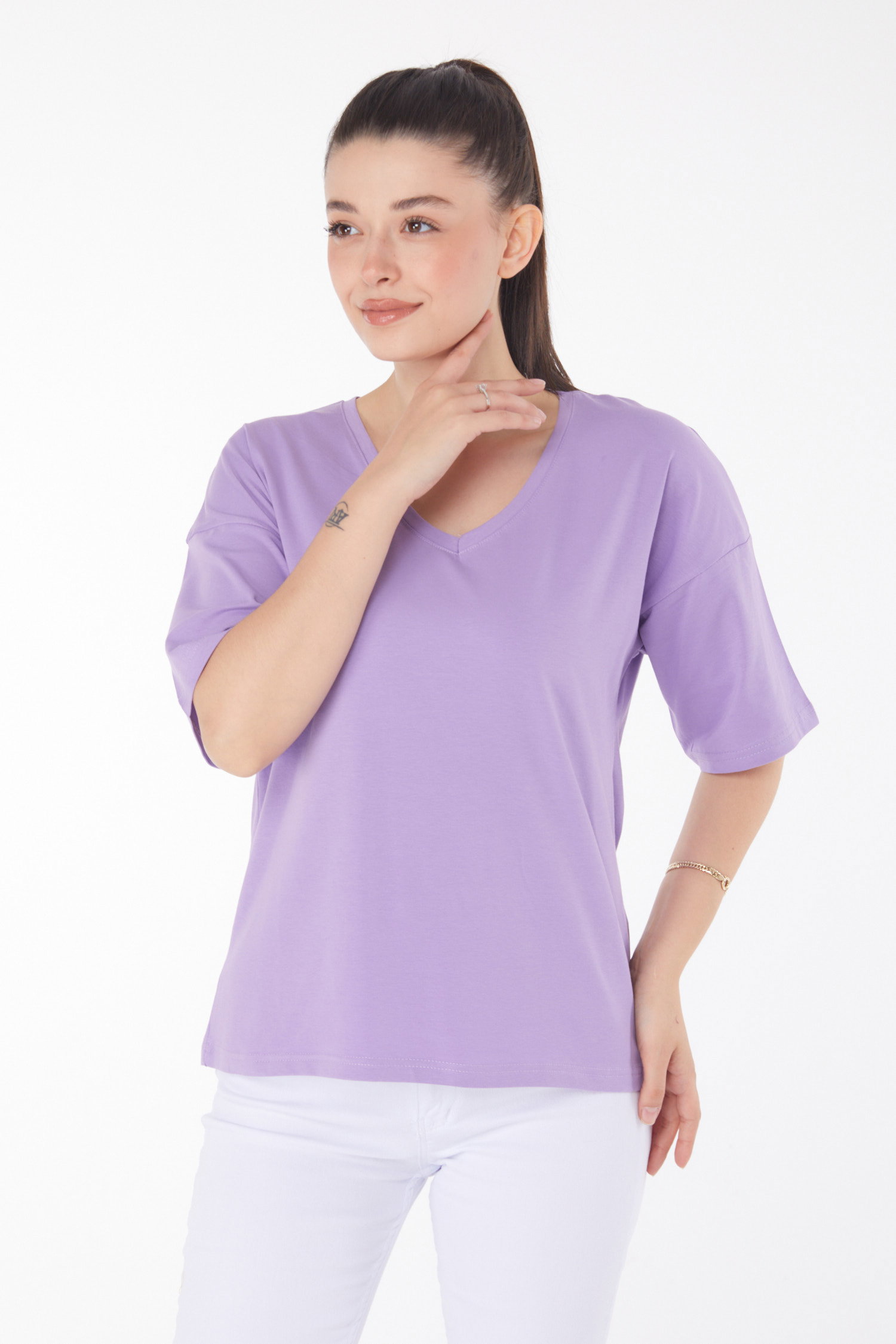 T-Shirt Mor - 25848 - 3