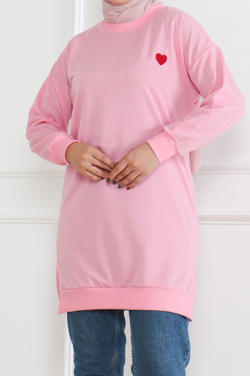 Kalpli Tunik Pembe - 26604 - 3