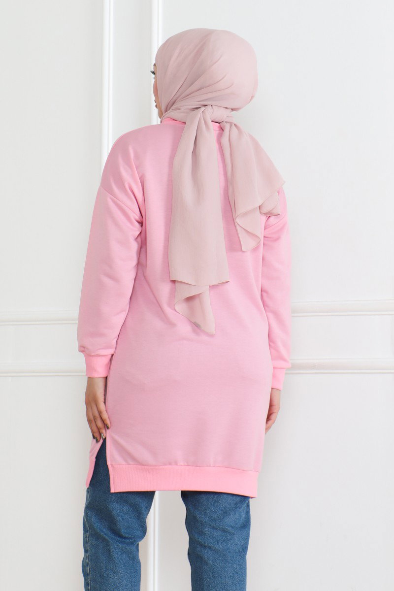 Kalpli Tunik Pembe - 26604 - 4