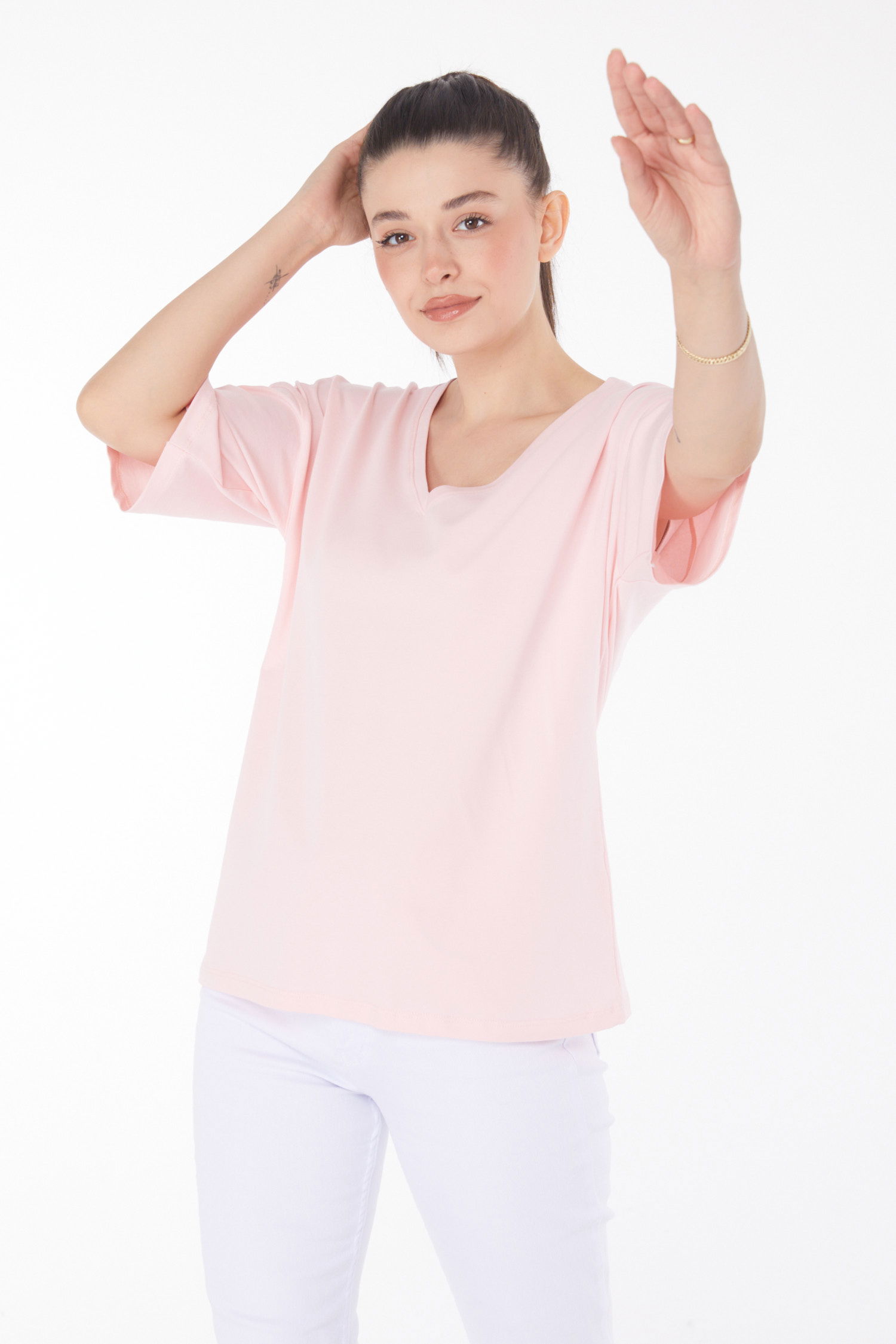T-Shirt Pudra - 25848 - 3