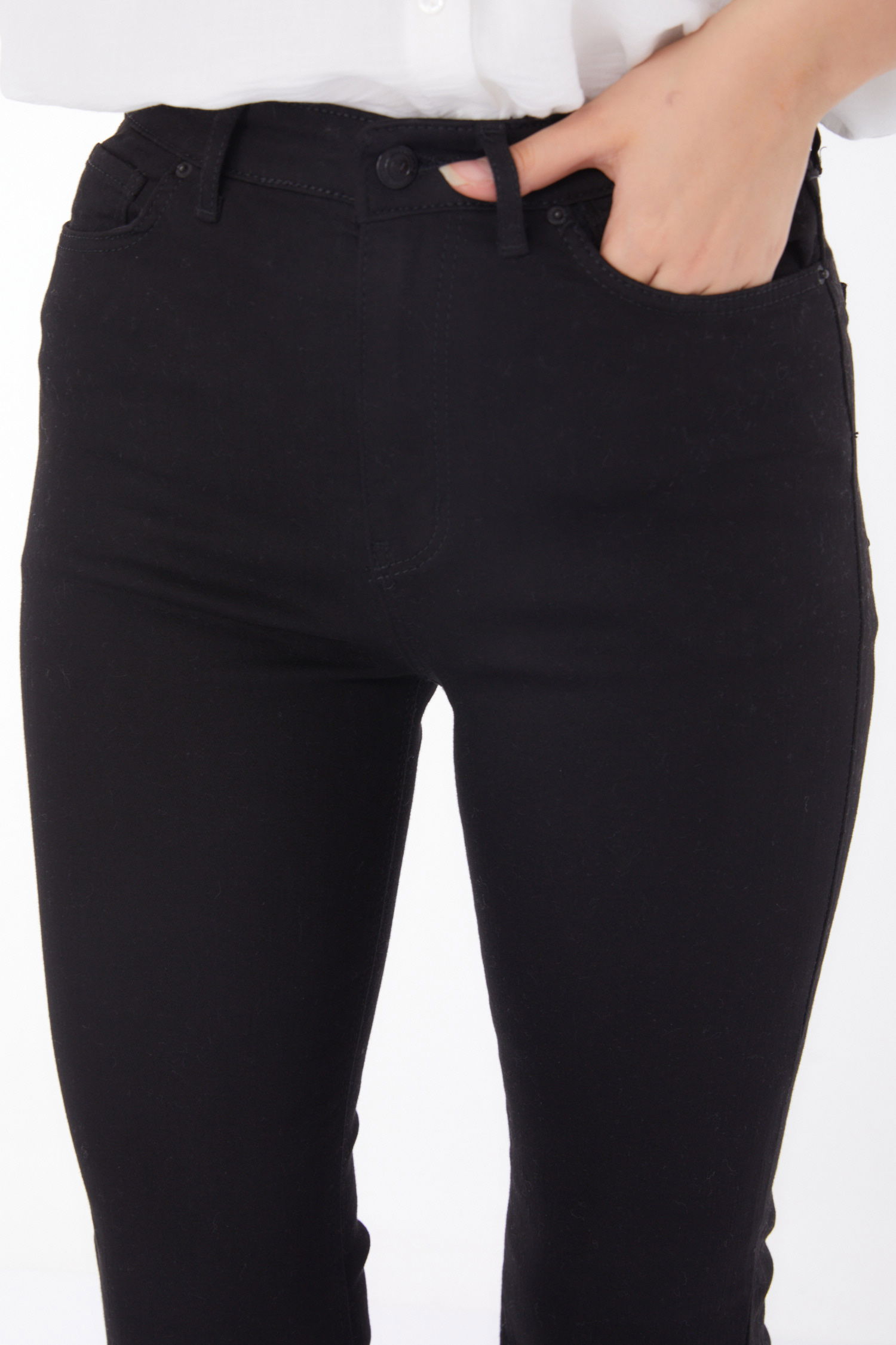 İspanyol Paça Kot Pantolon Siyah - 25744 - 5
