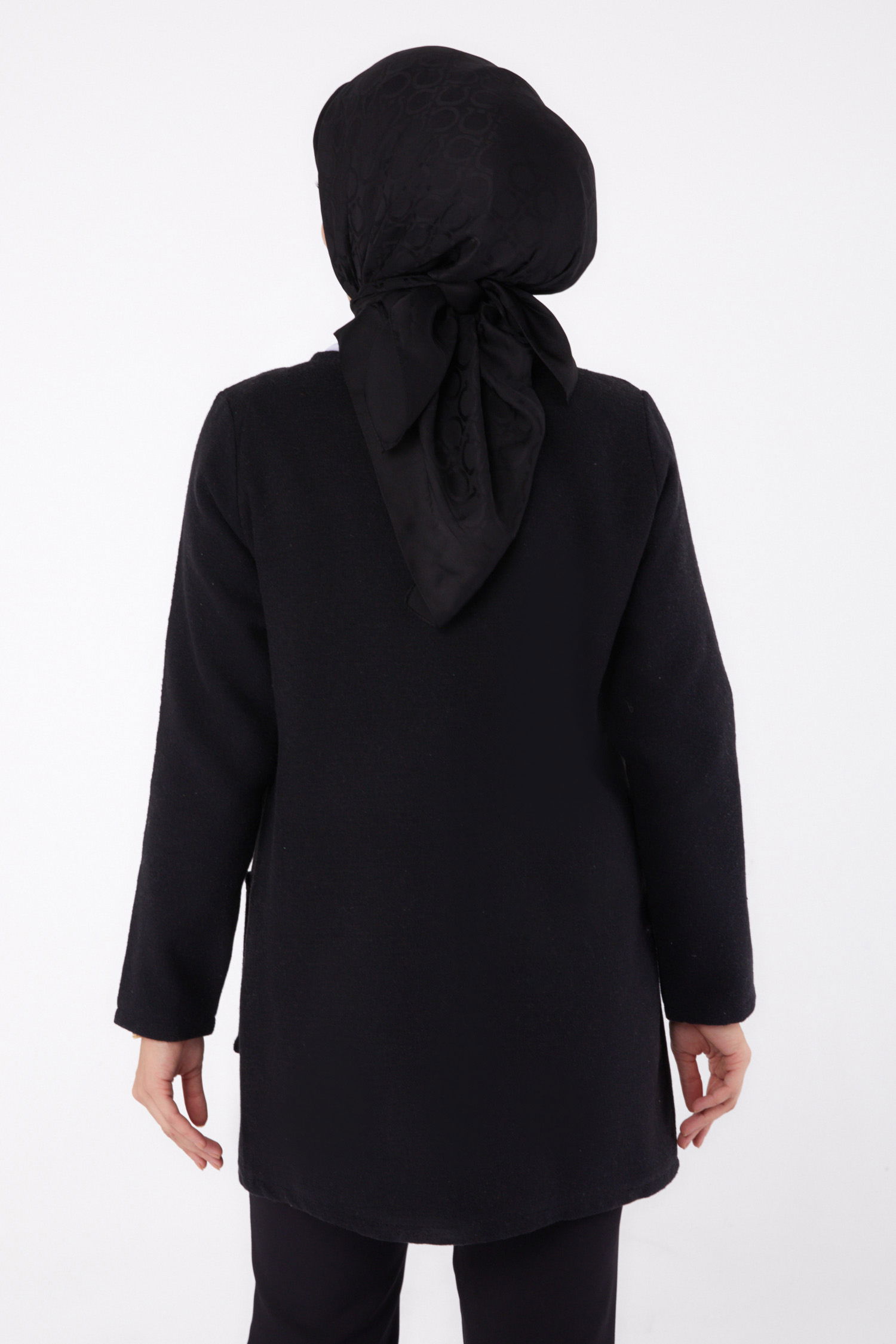 Kaşe Ceket Siyah - 13292 - 5