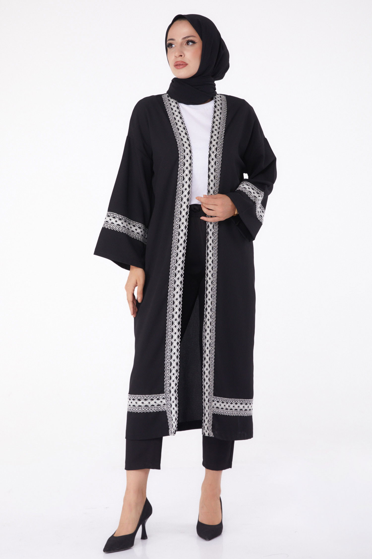 Kimono Siyah - 13296 - 3