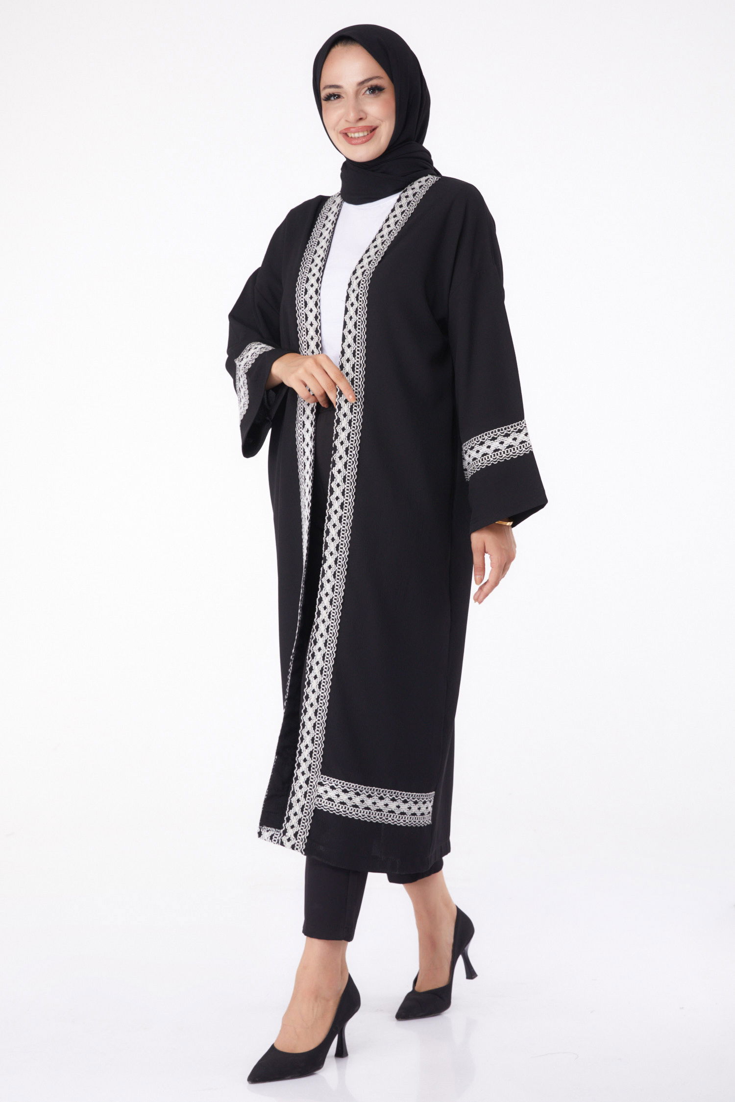 Kimono Siyah - 13296 - 4