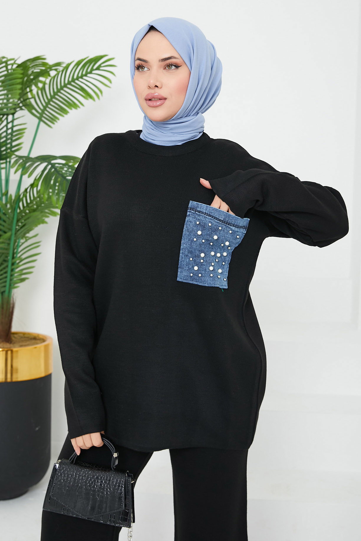 Kot Cepli Triko Takım Siyah - 26663 - 3