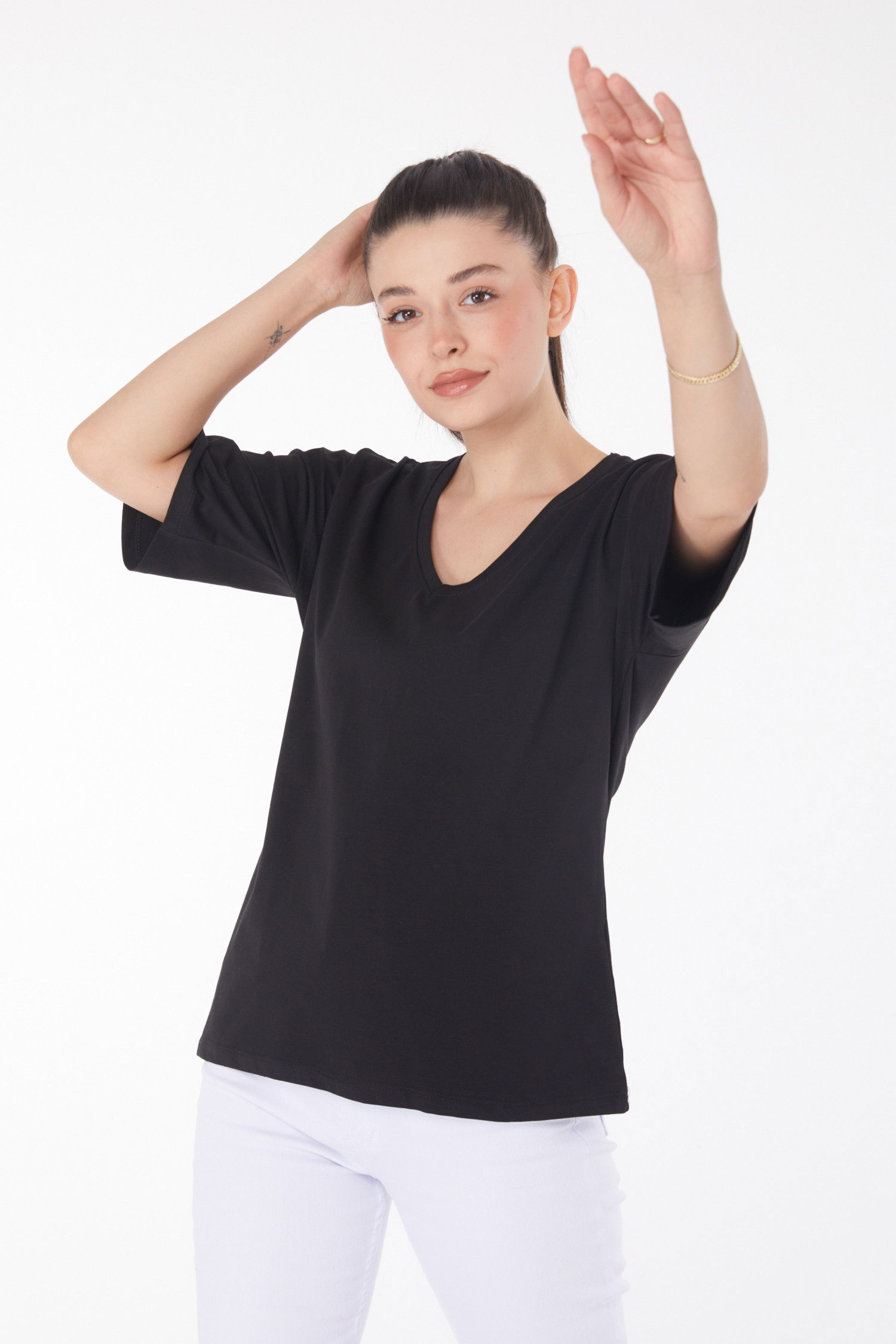 T-Shirt Siyah - 25848 - 3