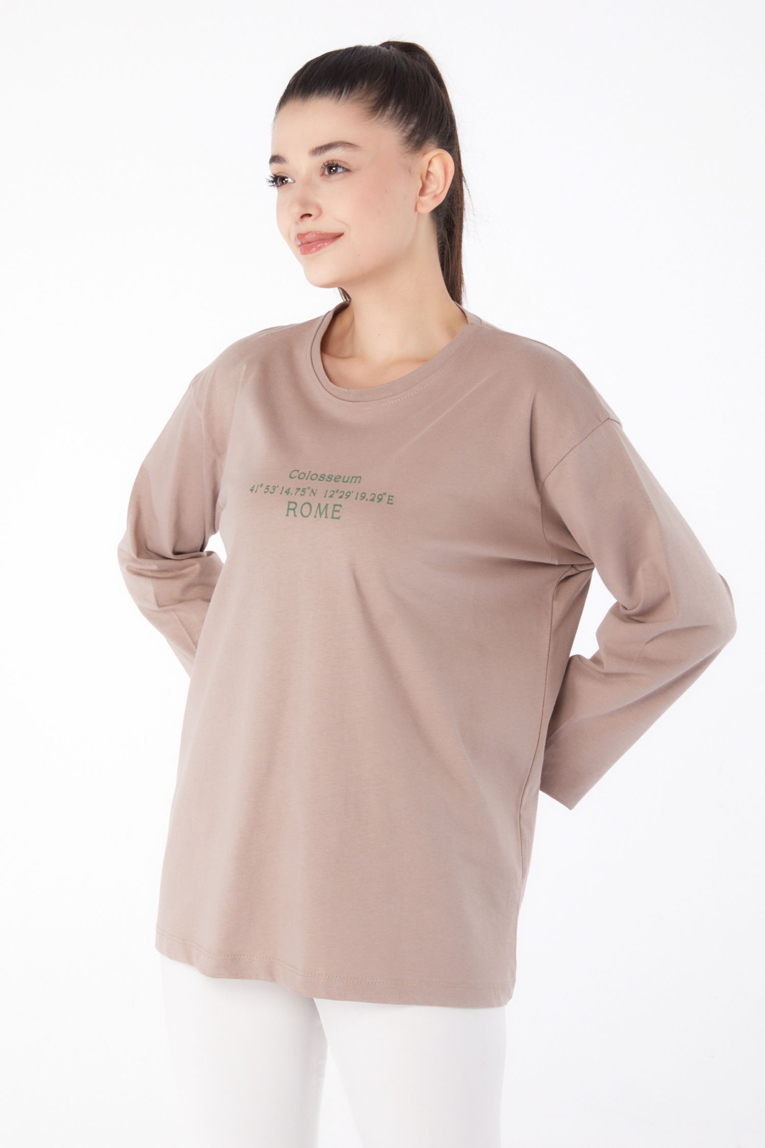 Baskılı Sweat Vizon - 26264 - 3