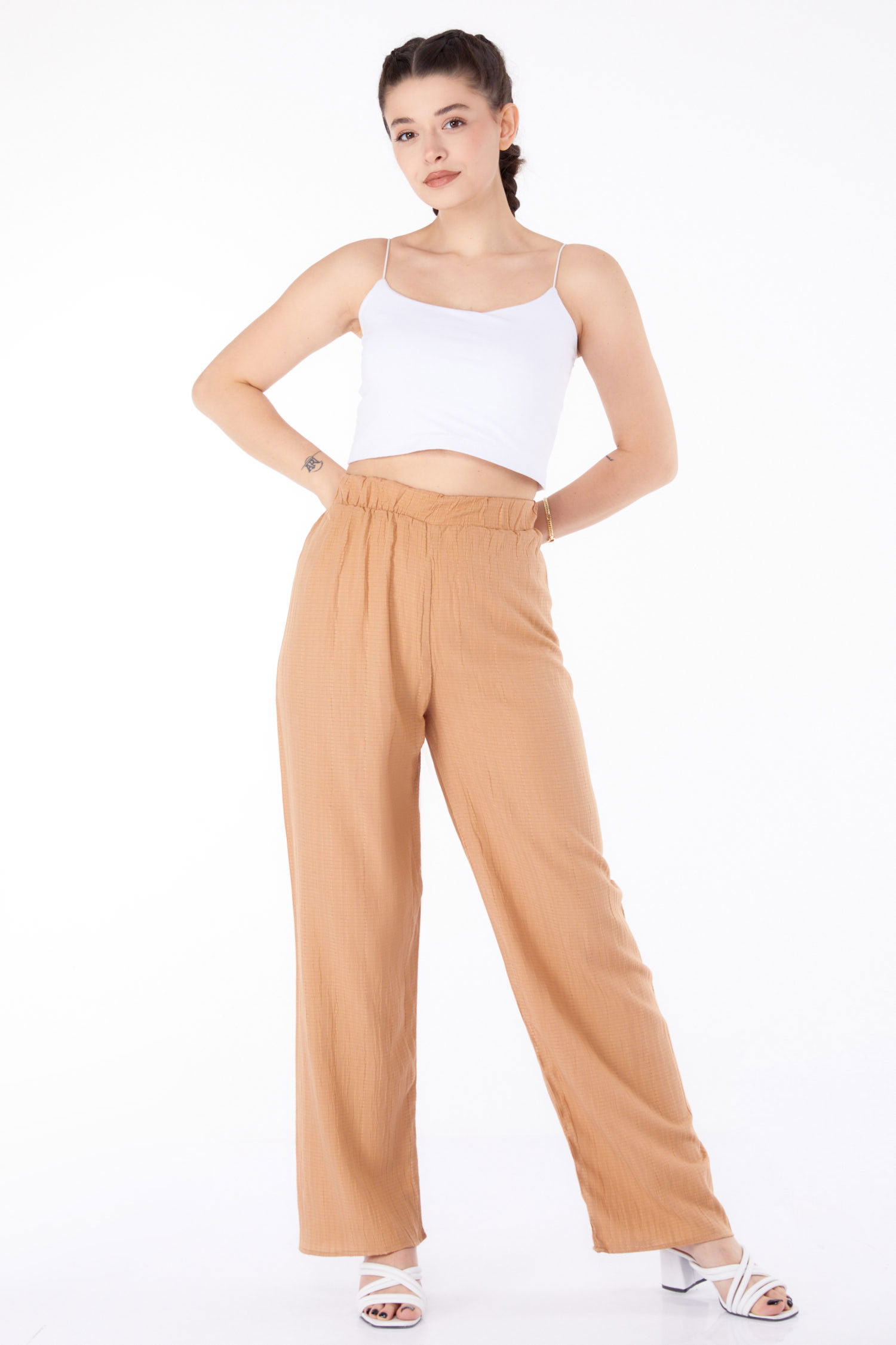 Salaş Pantolon Vizon - 25627 - 1