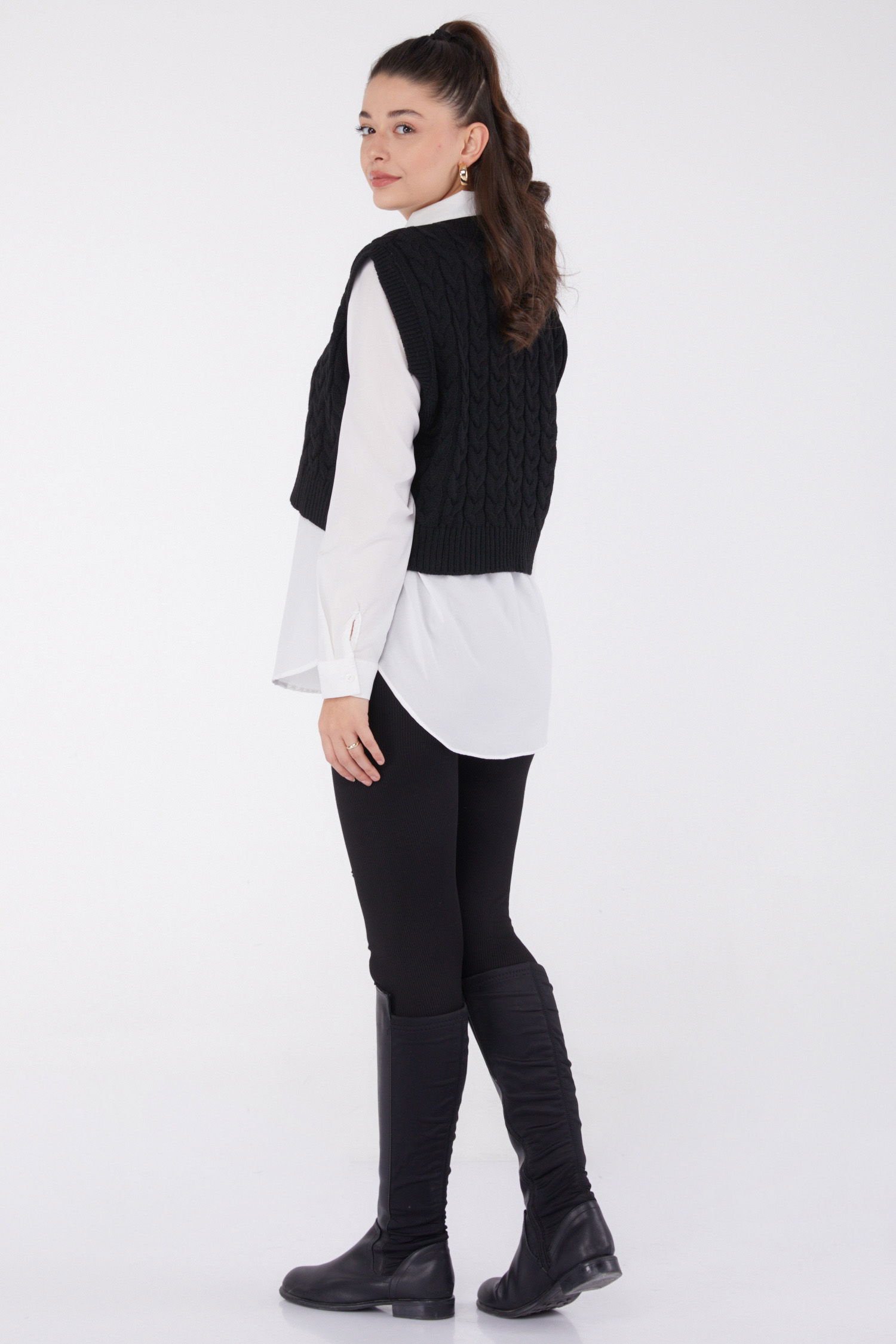 Triko Süveter Siyah - 26497 - 5