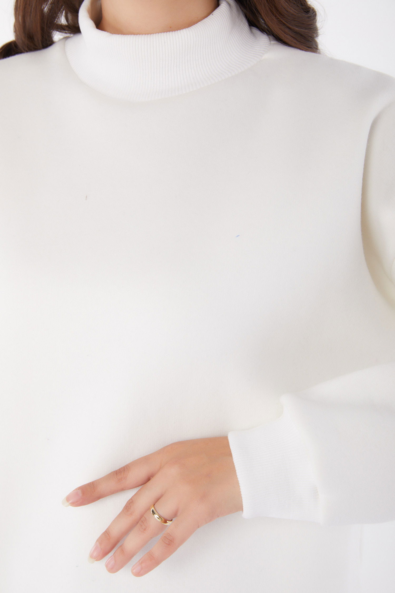 Sweatshirt Beyaz - 26047 - 6