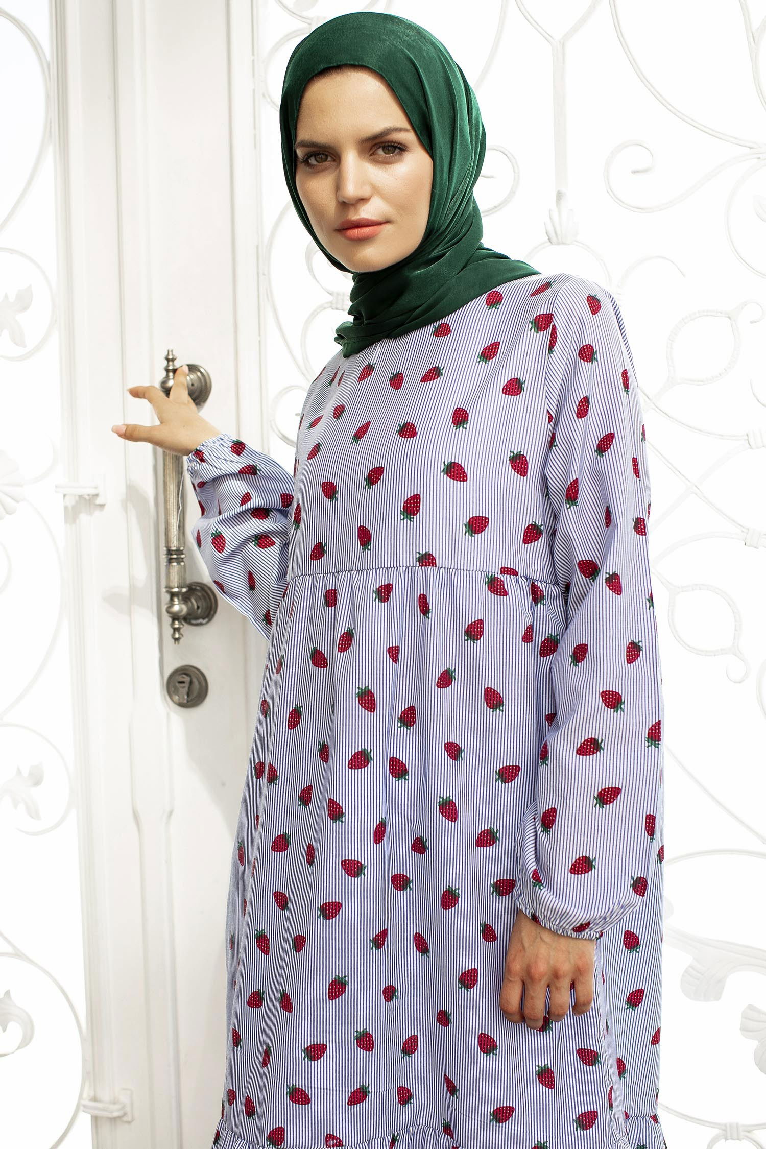 Elbise - 10413-MAVI - 1