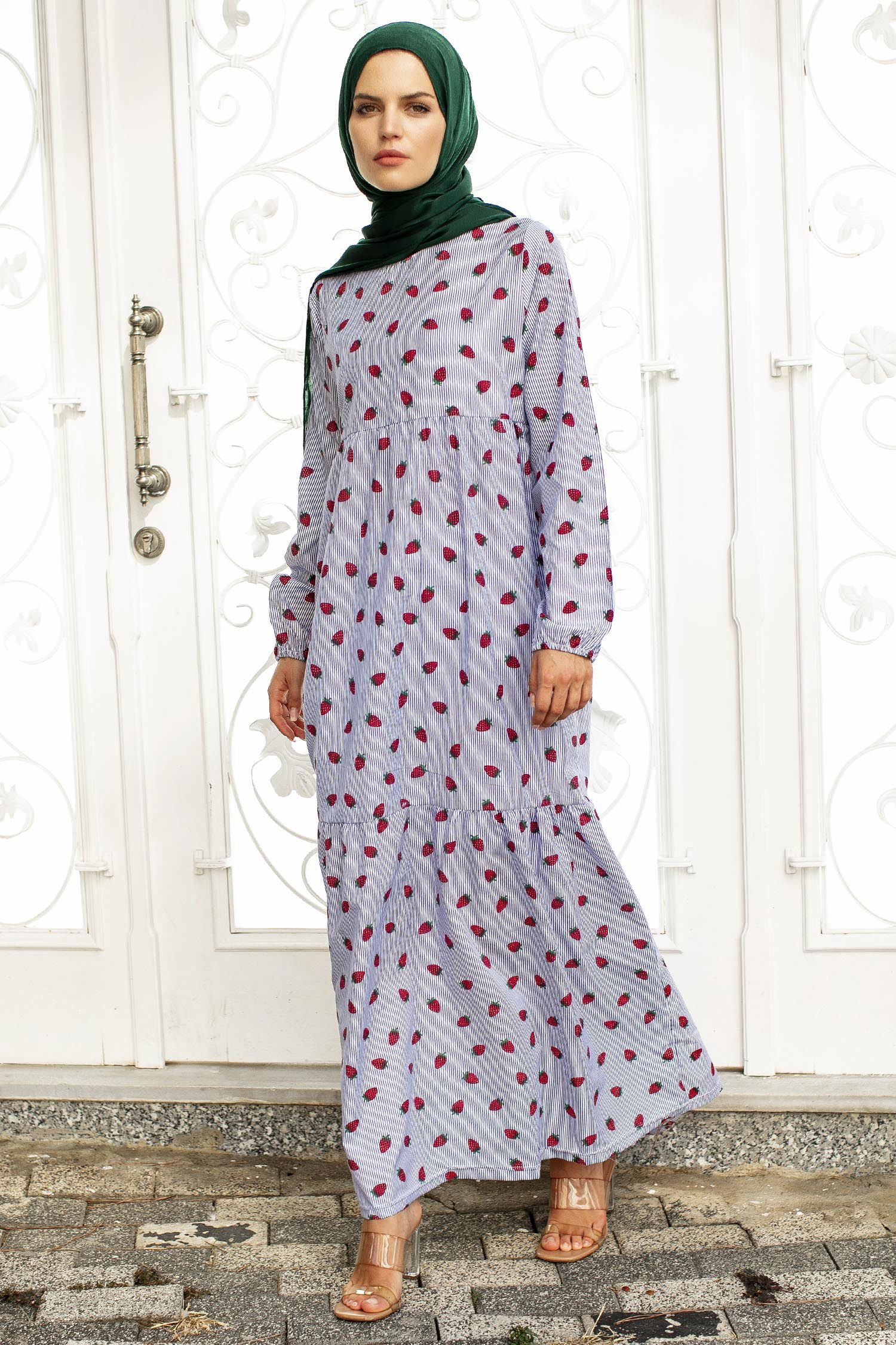 Elbise - 10413-MAVI - 2