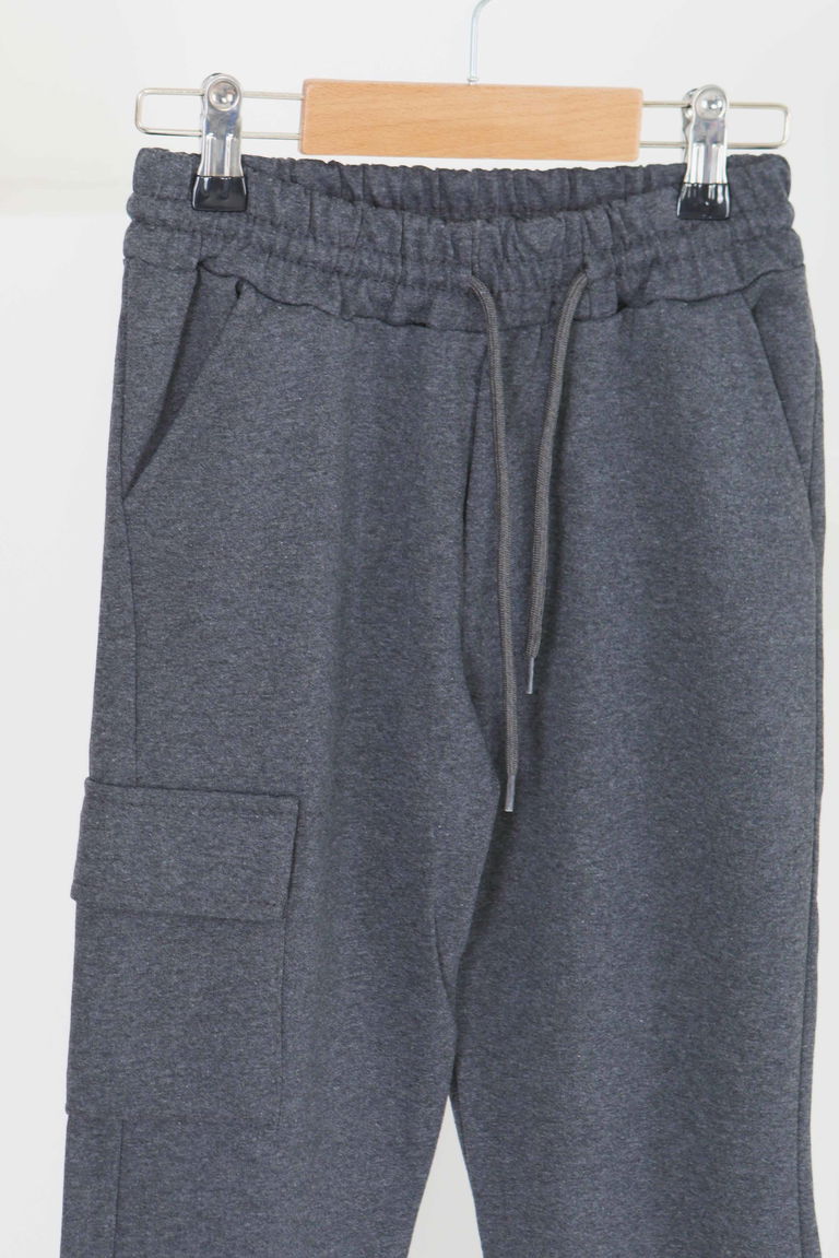 Erkek Çocuk Antrasit Kargo Cep Eşofman Altı - 27452 - TOFİSA