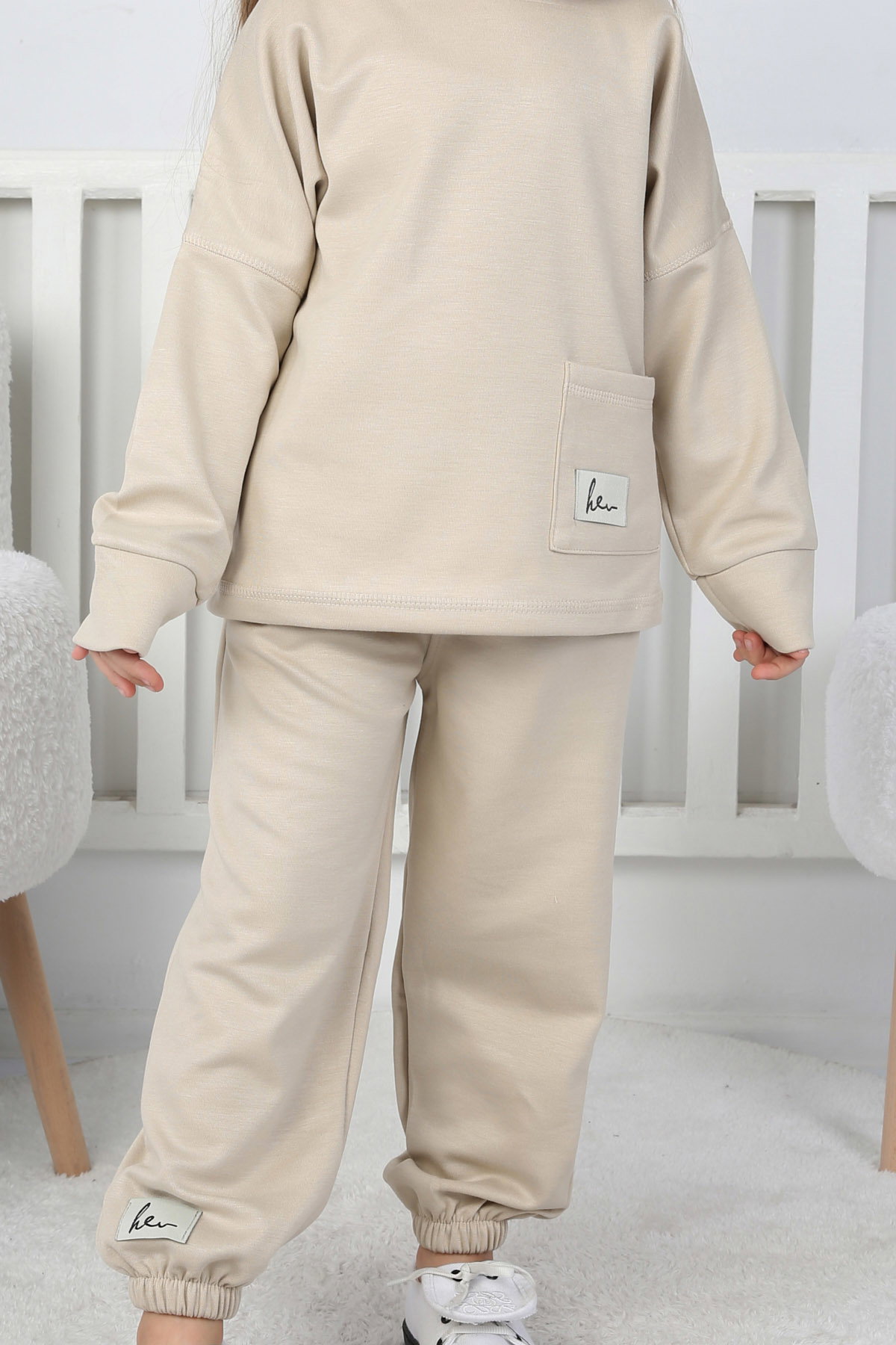 Erkek Çocuk Bej Unısex Çocuk Takım - 26722 - 4