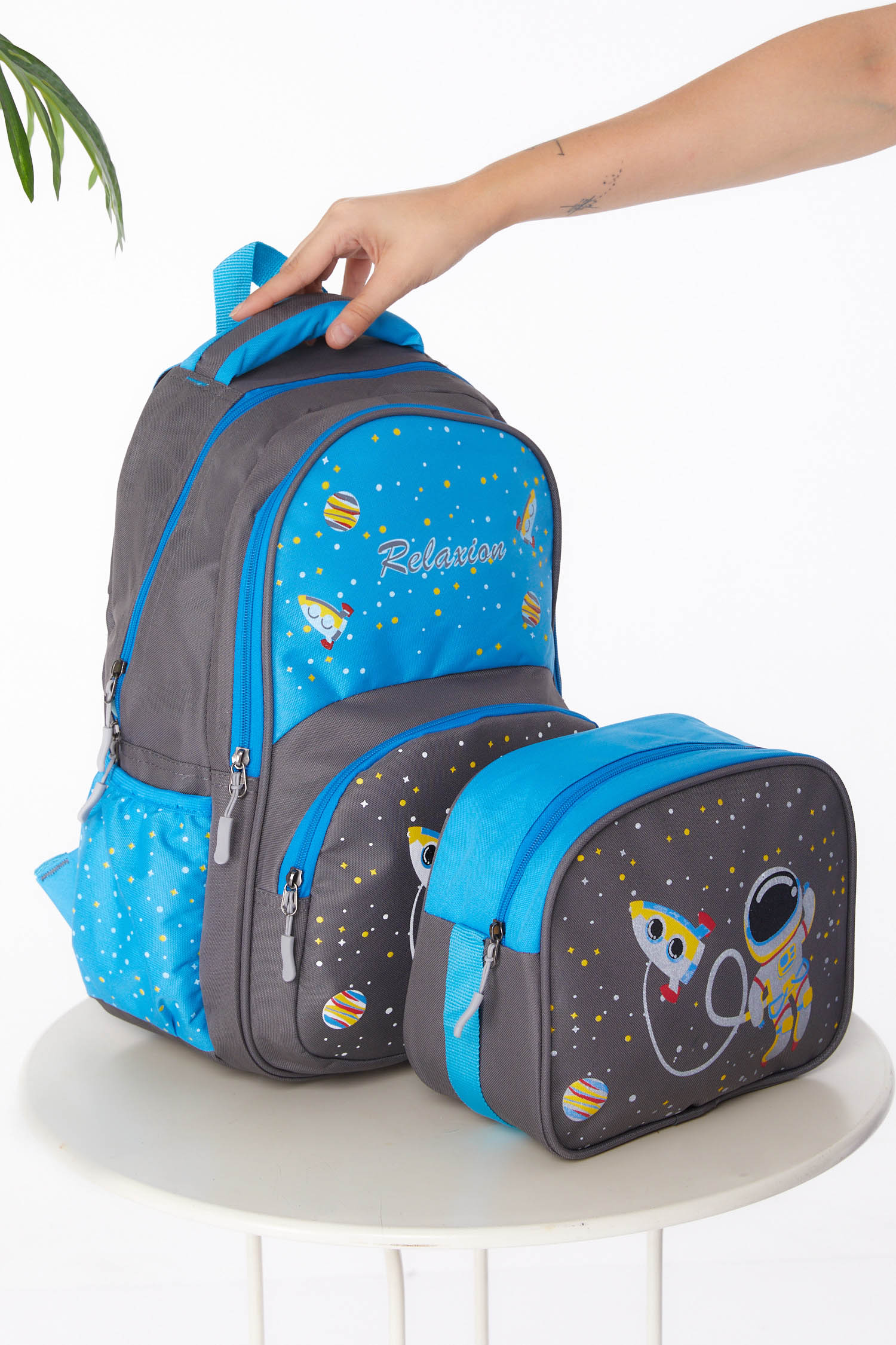 Erkek Çocuk Gri Sırt Çantası Beslenme - 26173 - 1