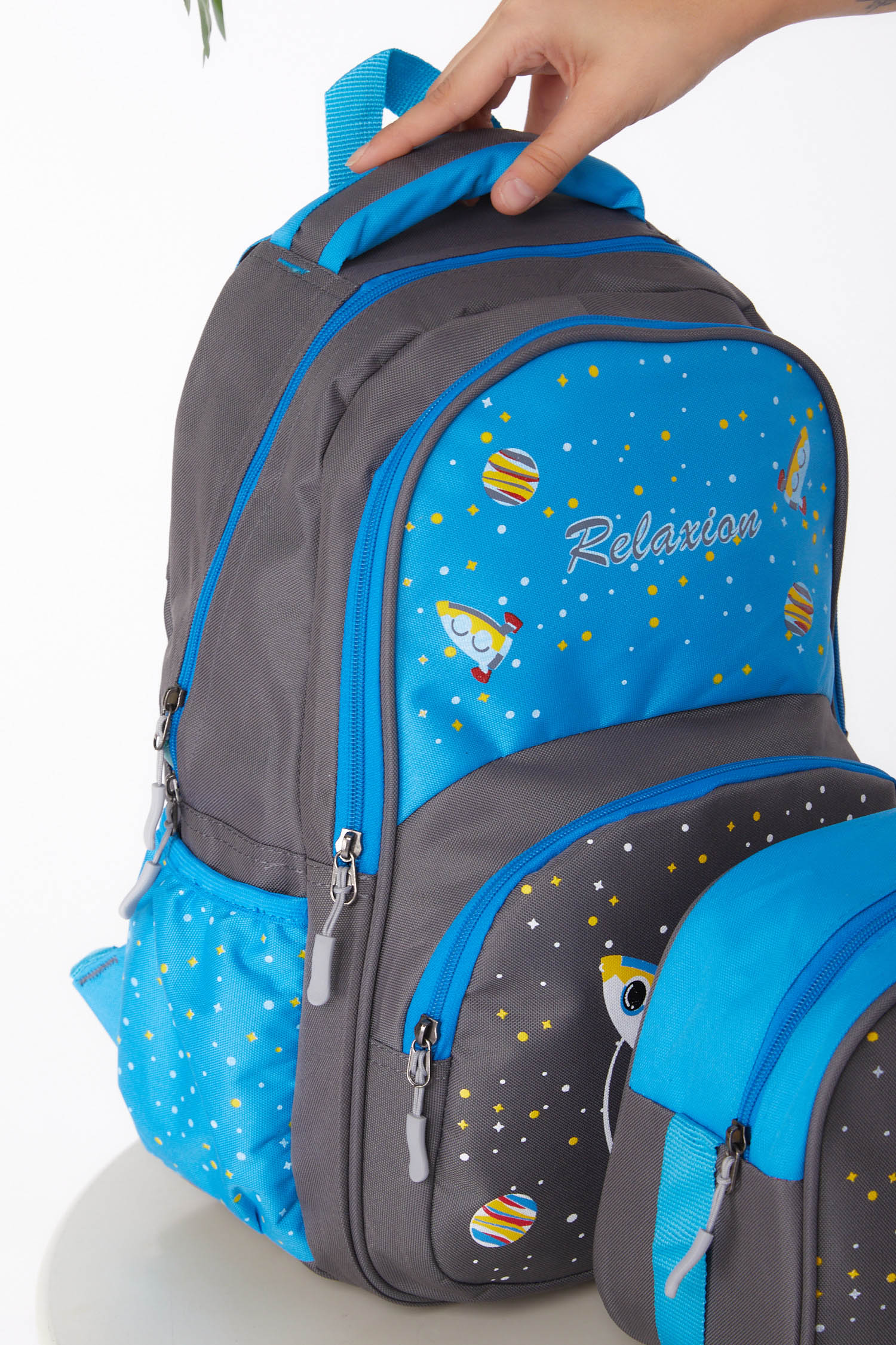 Erkek Çocuk Gri Sırt Çantası Beslenme - 26173 - 4