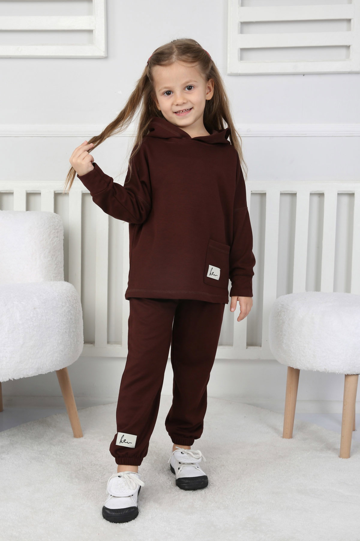 Erkek Çocuk Kahve Unısex Çocuk Takım - 26722 - 2