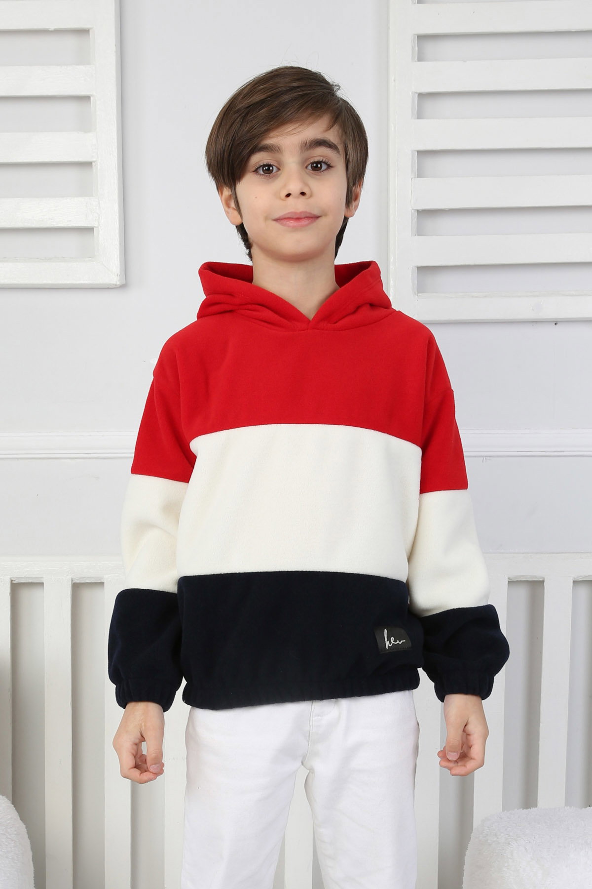Erkek Çocuk Kirmizi Renkli Çocuk Polar Sweat - 26725 - 1