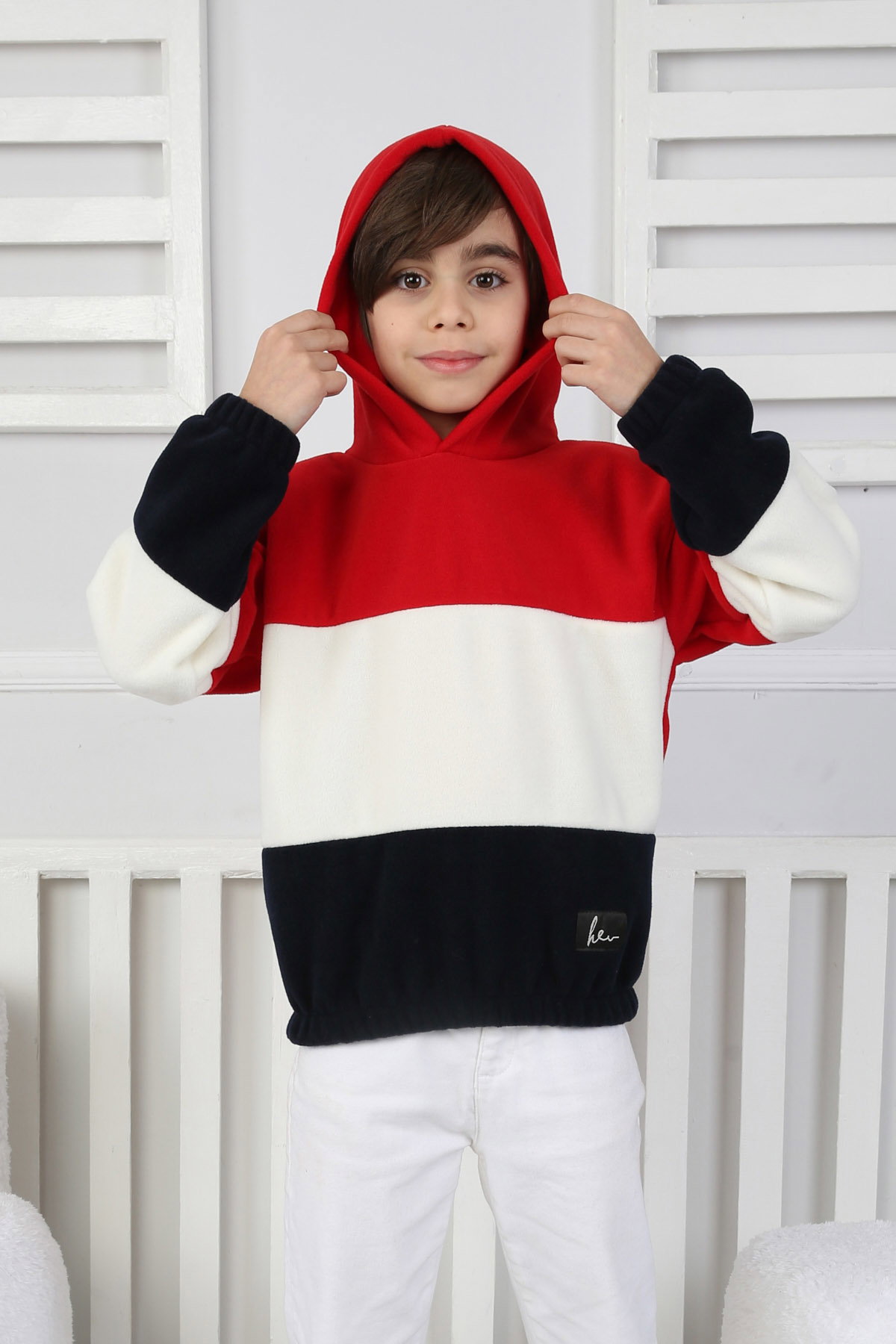 Erkek Çocuk Kirmizi Renkli Çocuk Polar Sweat - 26725 - 2